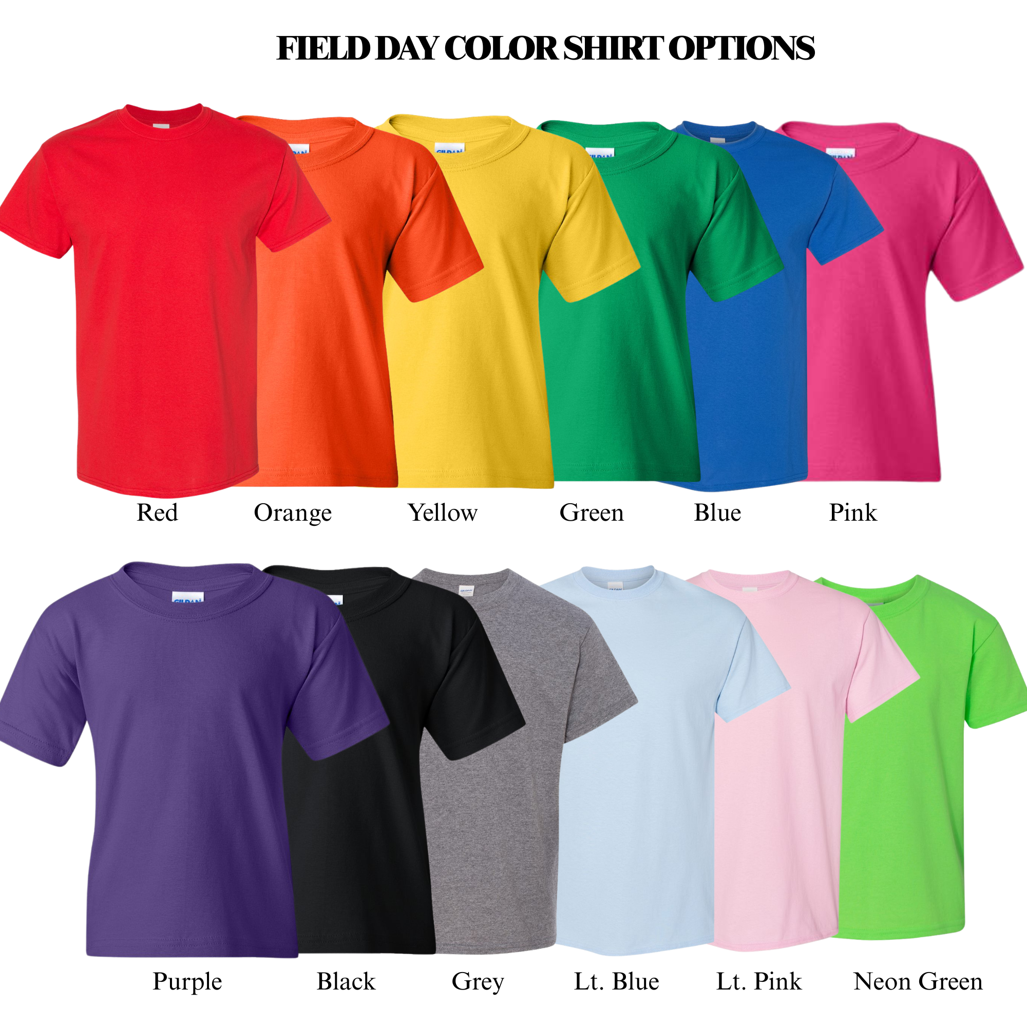 Field Day Shirt Color Options.png