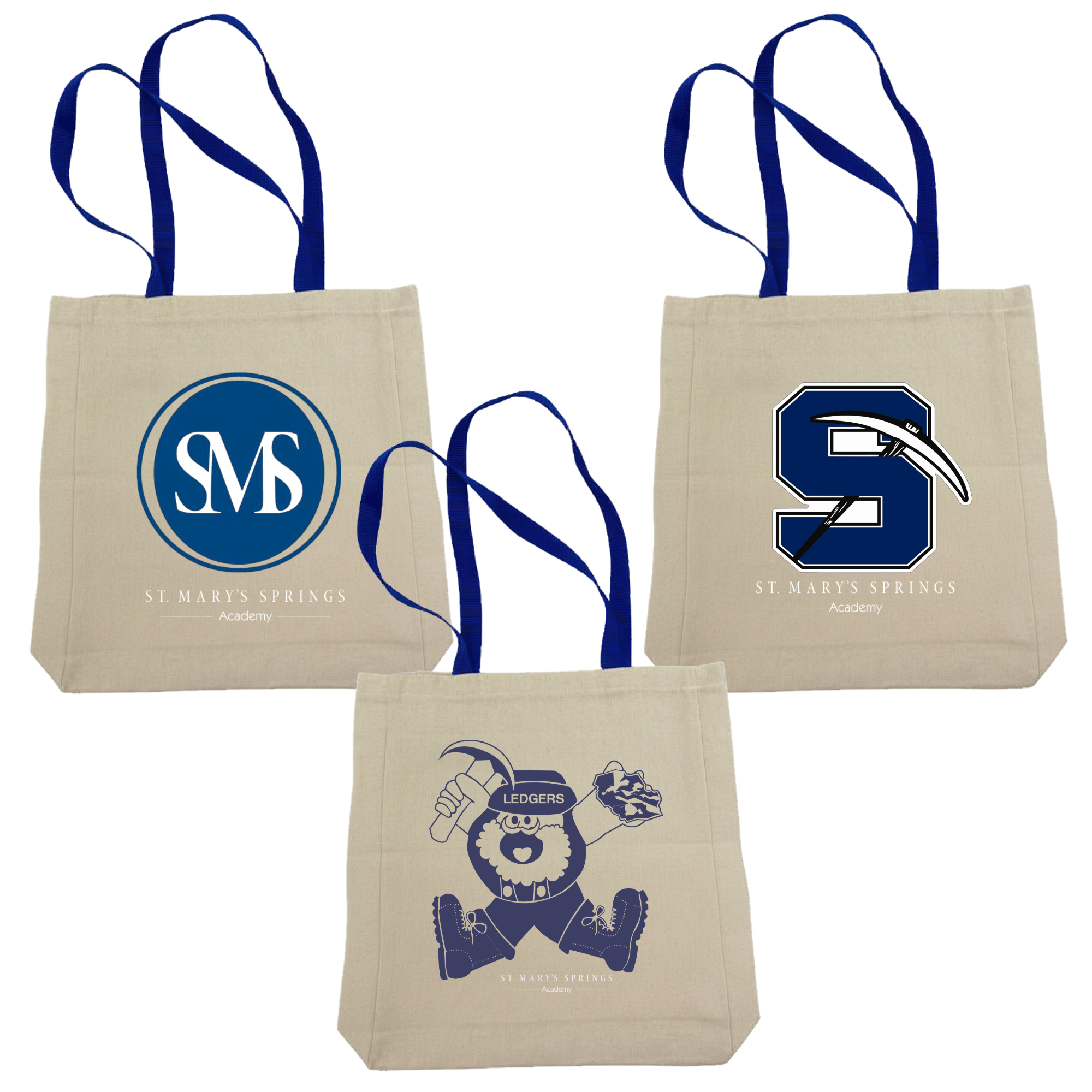 SMSA Gusseted Shoppers Tote - Long Handled