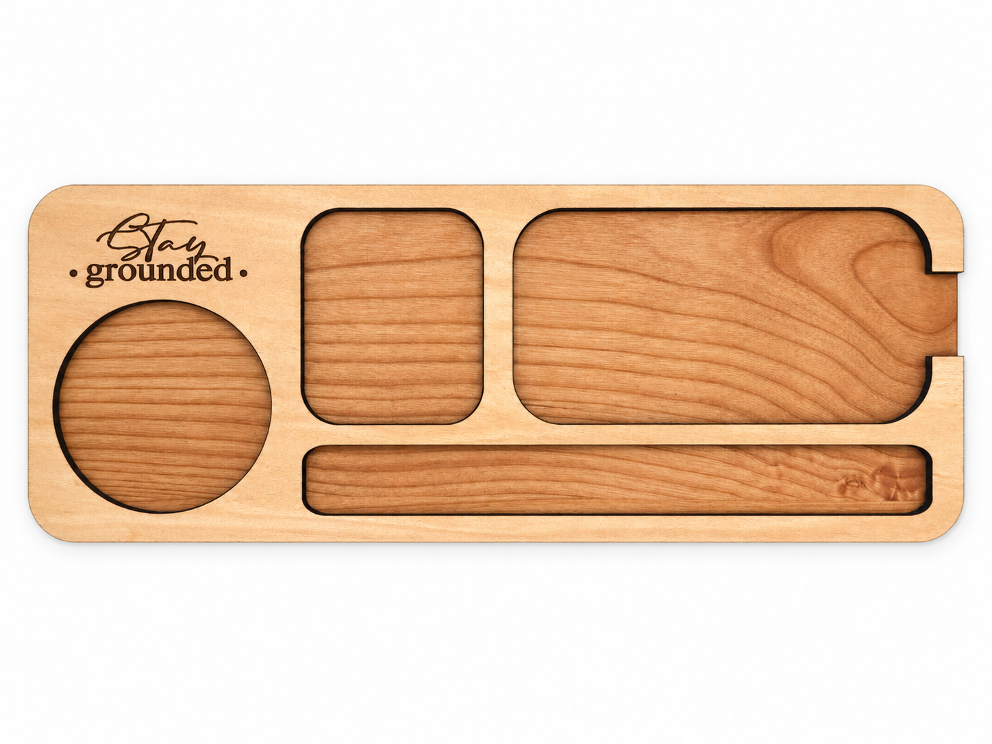 Stay Grounded Wooden Valet Tray & Desk Organizer.png