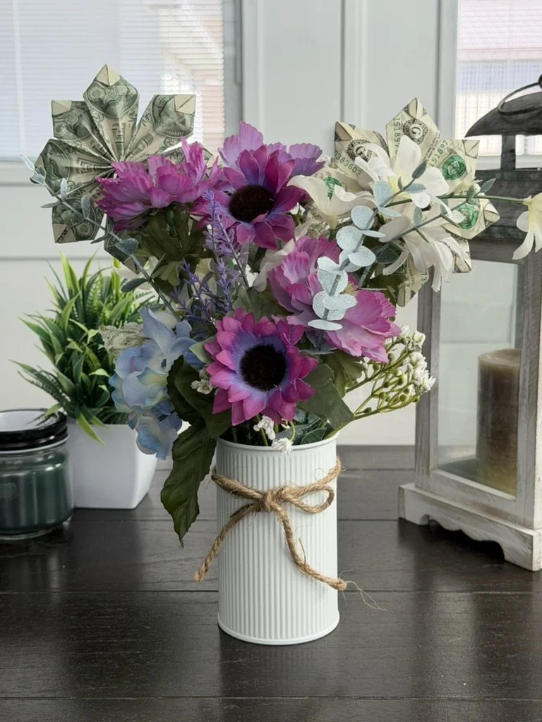 Personalized Money Bouquet | Creative Cash Gift | Handmade Floral Display