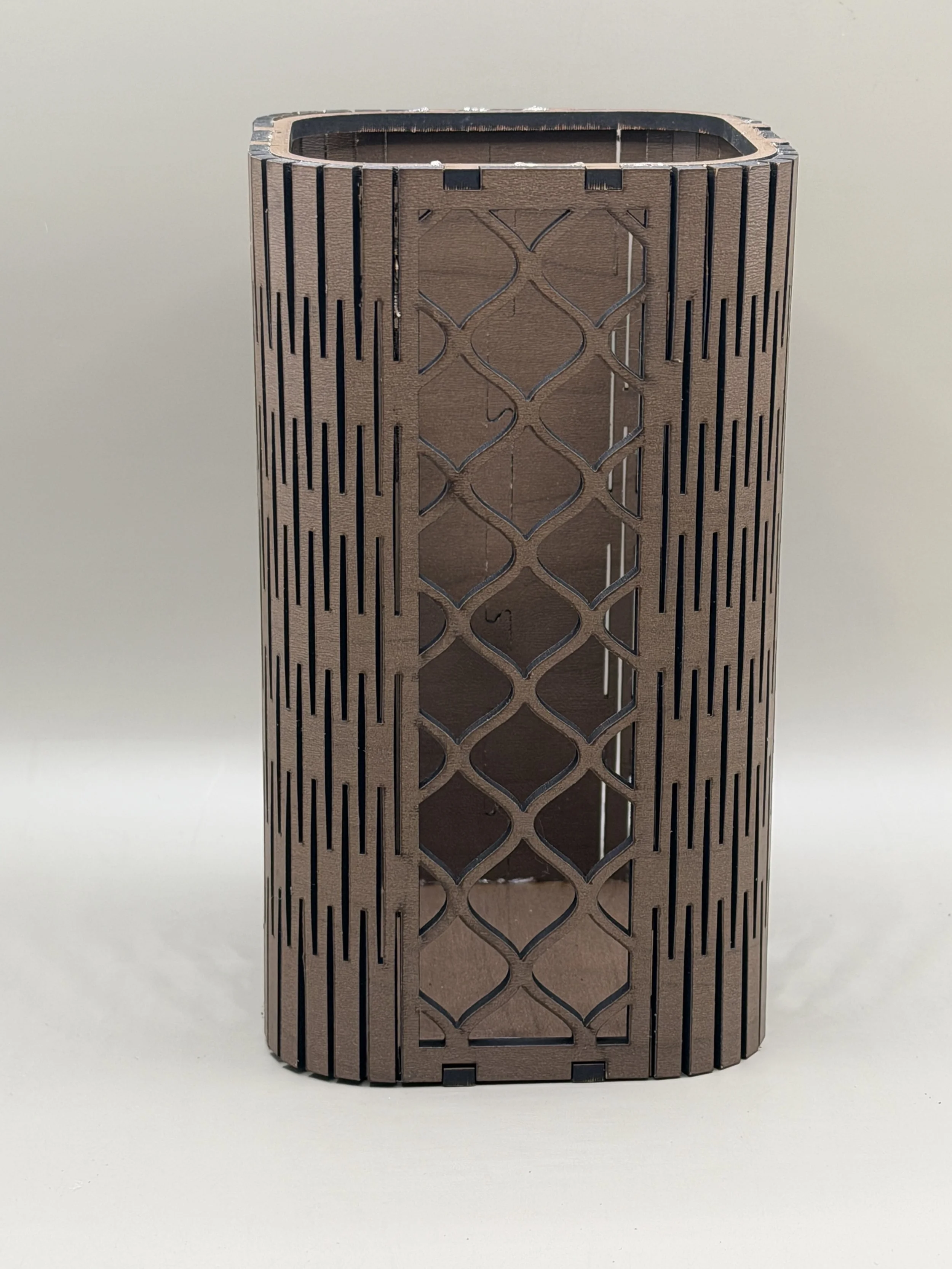 Moroccan Trellis Wooden Desk Pen Organizer.JPG