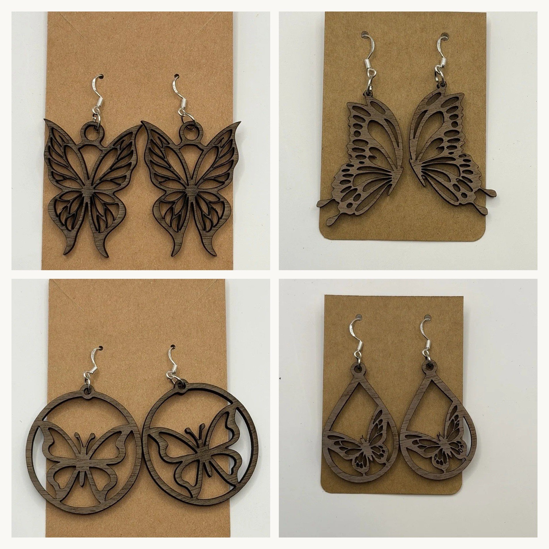 Walnut Butterfly Collection 4-Pack