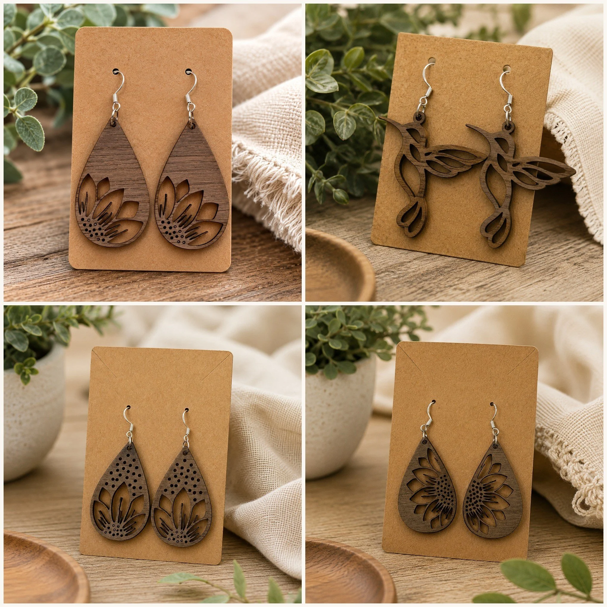 Walnut Wildflower & Bloom Collection 4-Pack - Lifestyle Composite