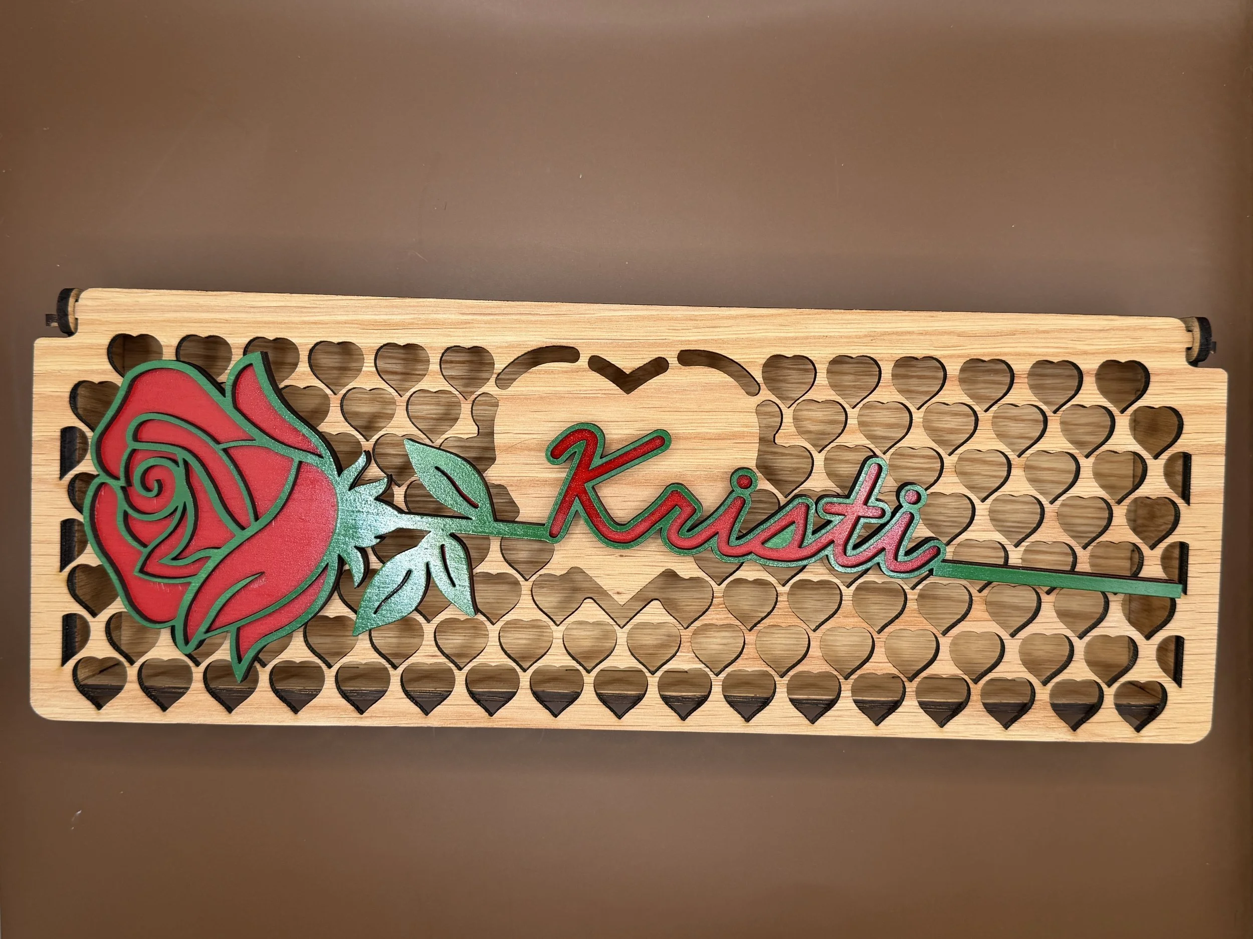 Name Rose on top of Oak Box.JPG