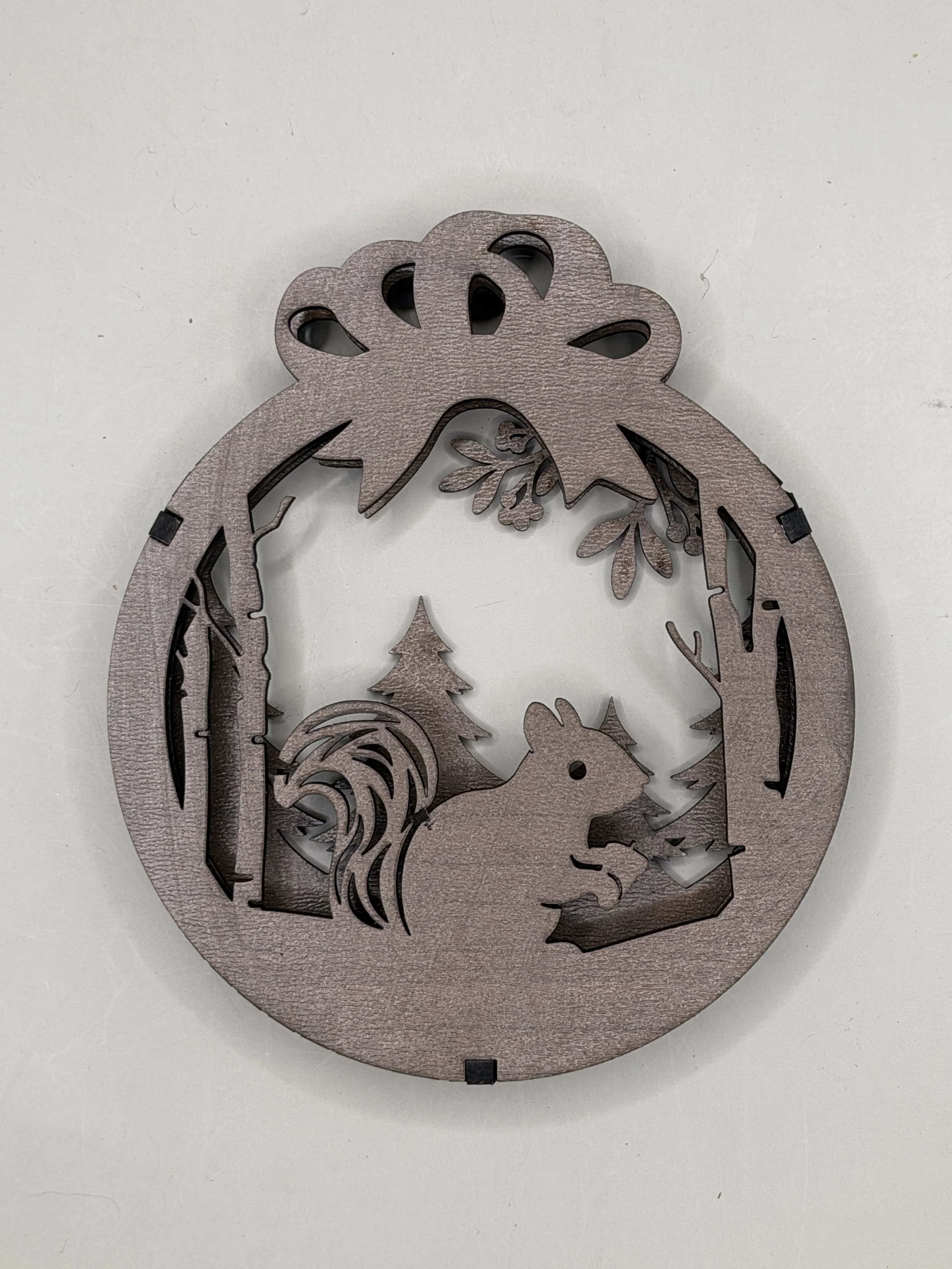 Woodland Animals Layered Wood Ornament 3-Pack