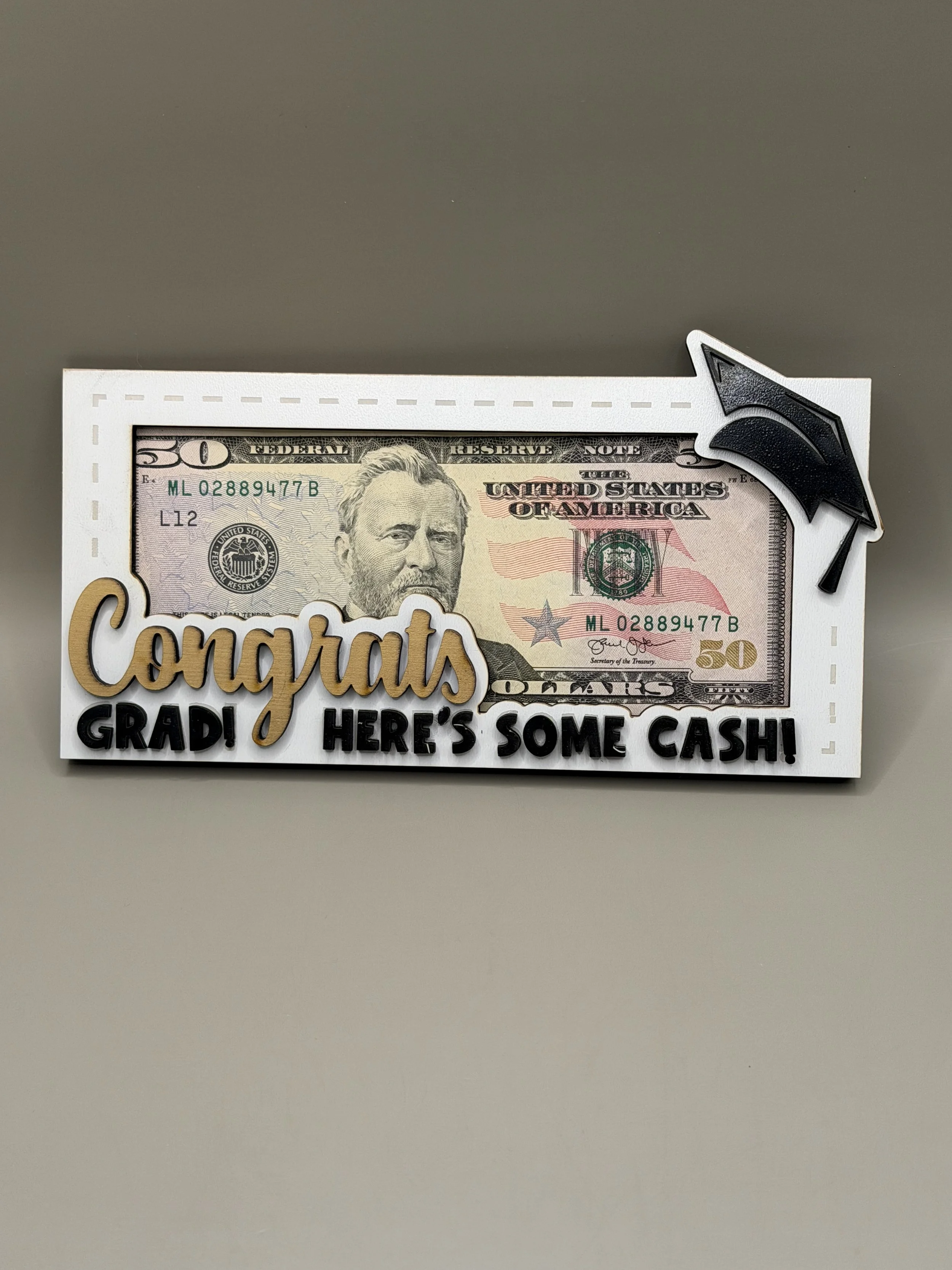 Laser Cut Wooden Graduation Money Holder - Buy 2 Get 1 FREE!