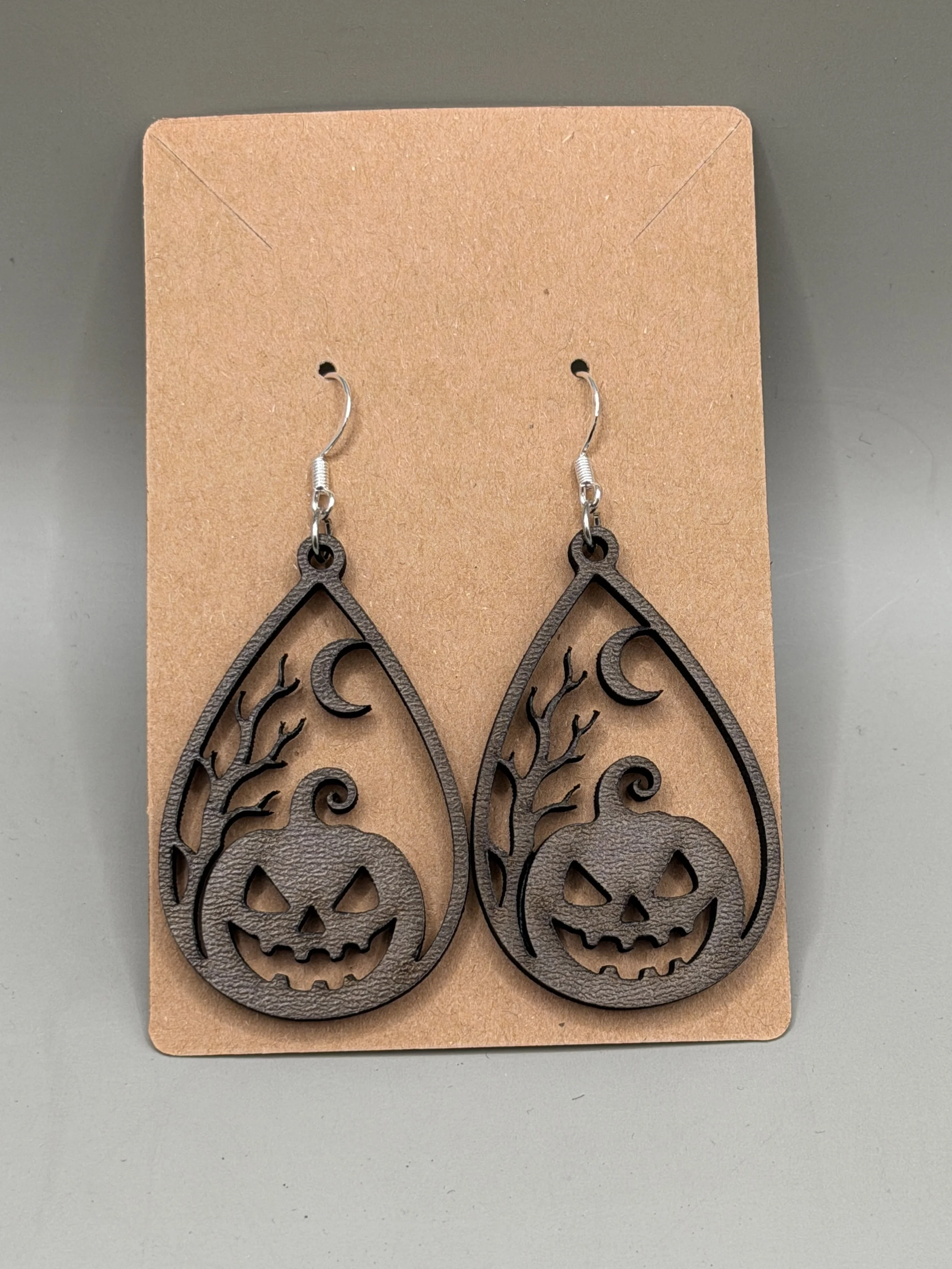 Jack O Lantern Teardrop Earrings.JPG
