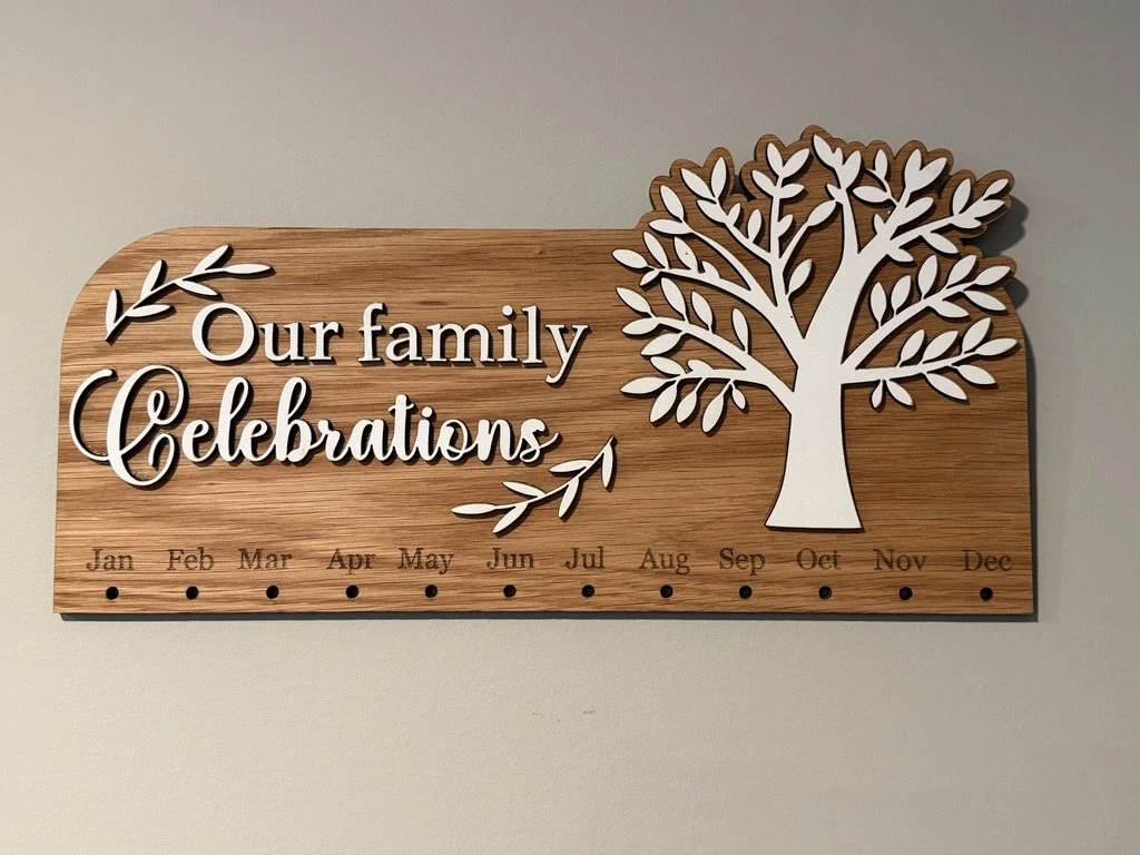 Family Birthdays & Celebrations Hanging Tracker