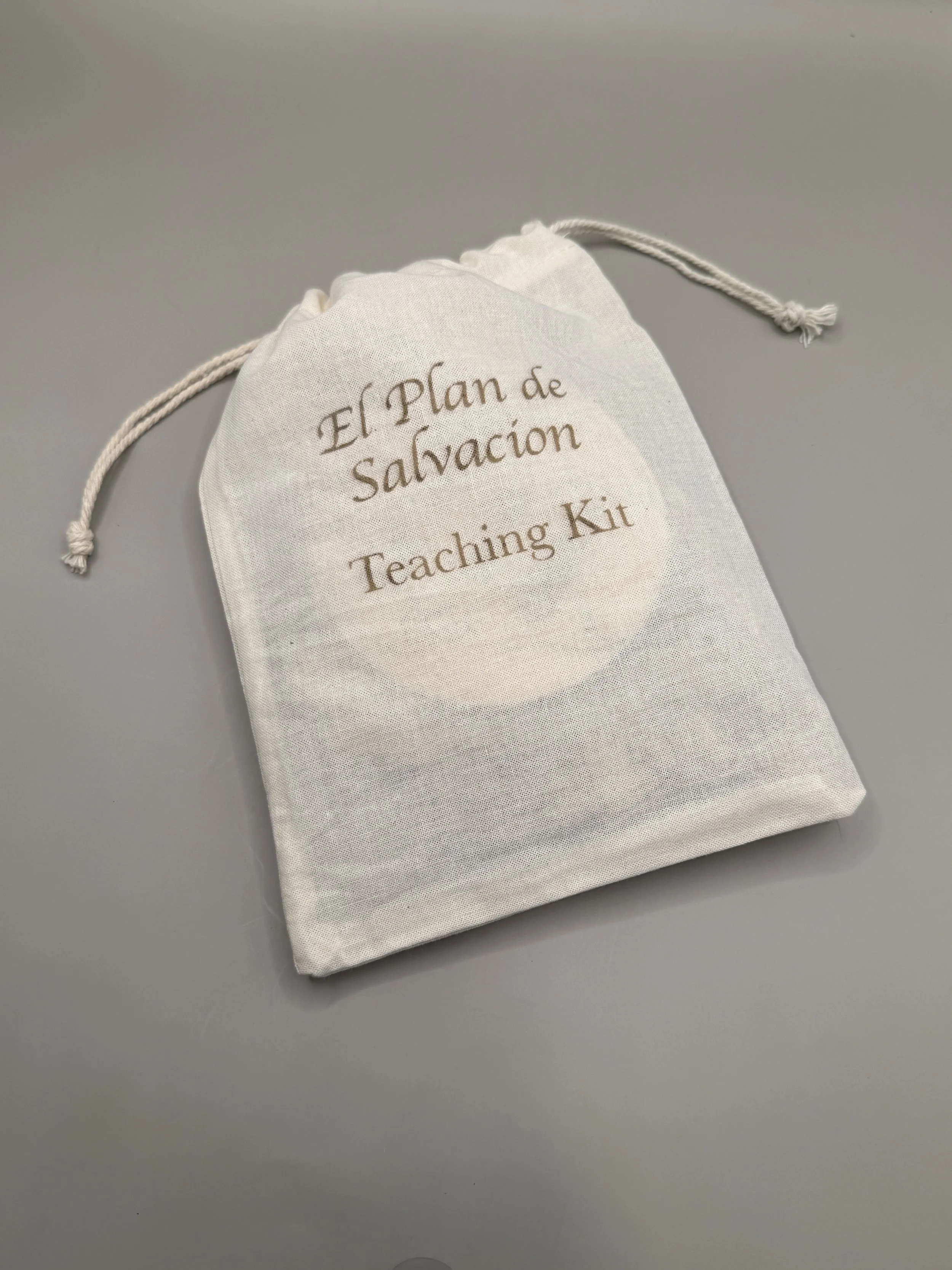 Plan of Salvation Teaching Kit in canvas bag in Spanish.JPG