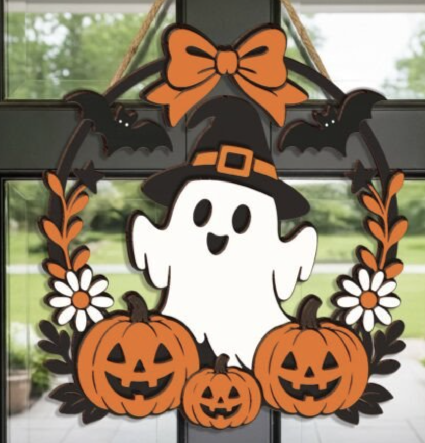 Halloween Ghost Wreath Door Hanger - Lifestyle.png