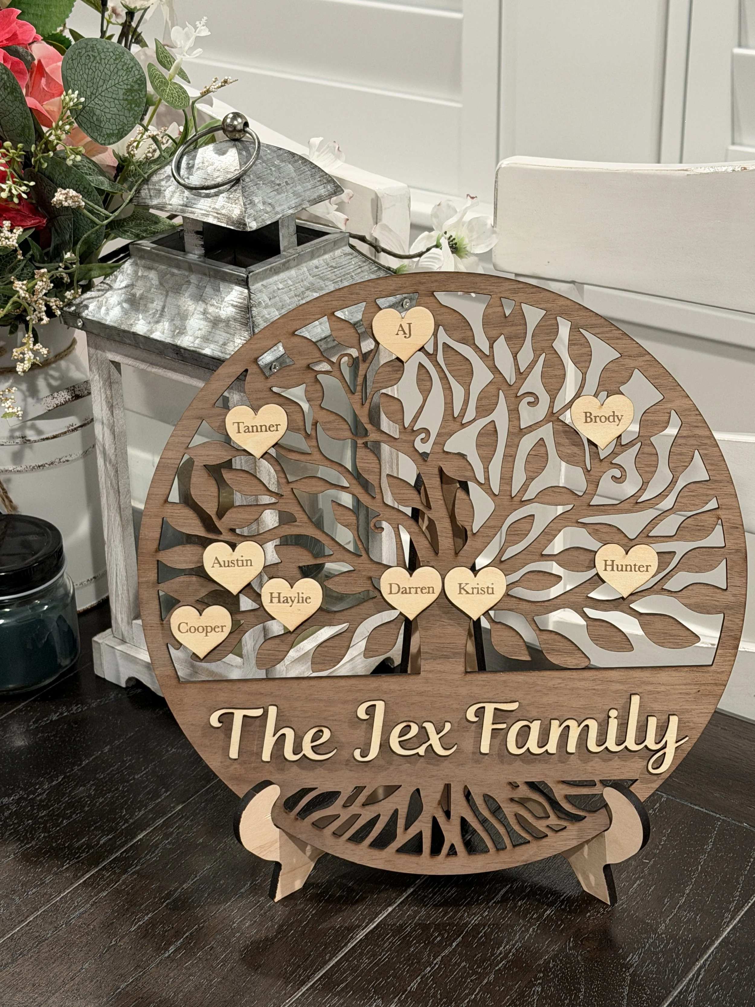Family Tree Sign-with Names straight on.JPG