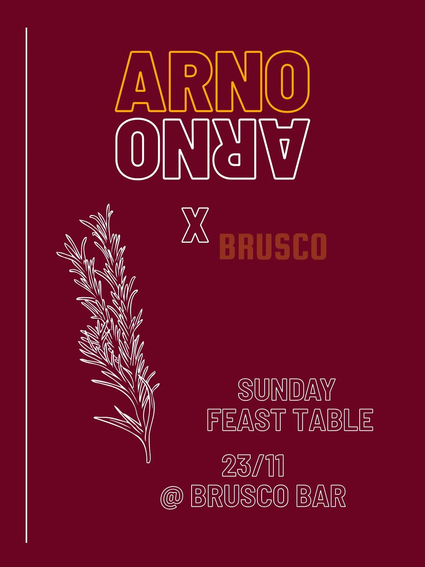 Surprise feast on the Sunday 23/11?! 
Here we go here we go @bruscobar 🔥

And for this we&rsquo;re calling all truffle fans to the table! 

To grab a table book via our website in our bio. 

#arno #italianfeasting #sundayfood #seasonalproduce #popup