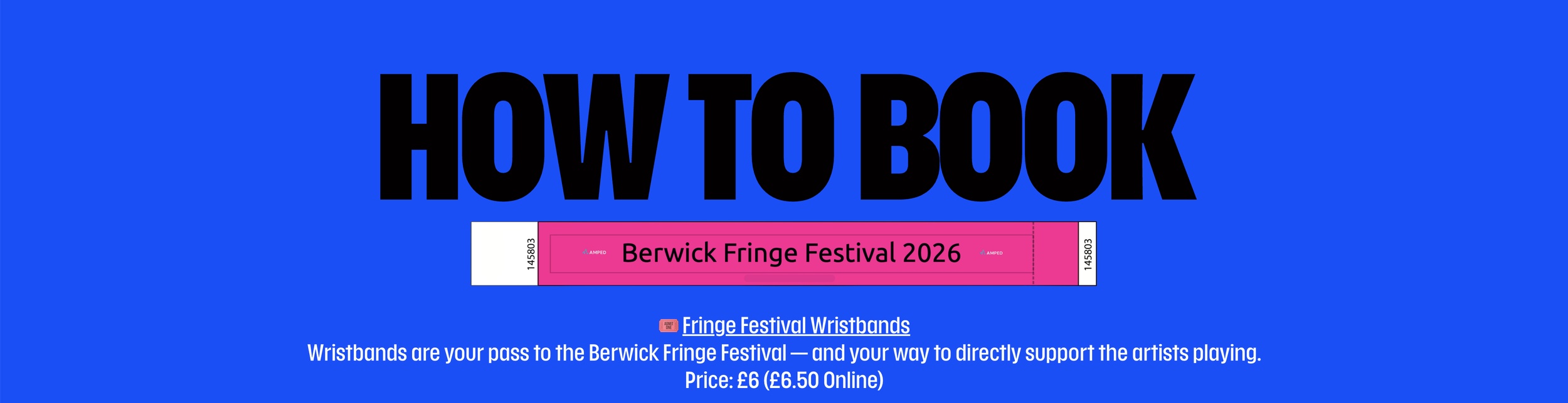 Berwick Fringe Festival Wristband