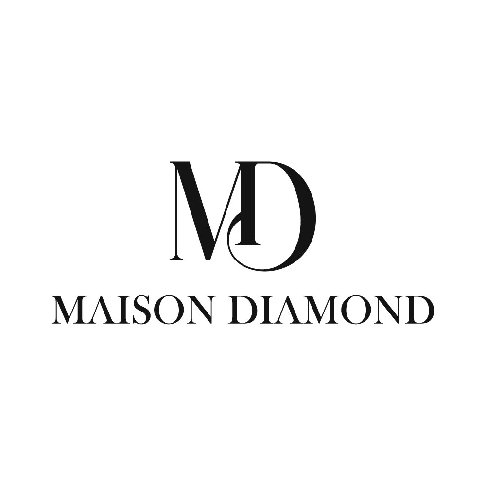 Black logo with the letters 'MD' stylized above the words 'MAISON DIAMOND' on a white background.