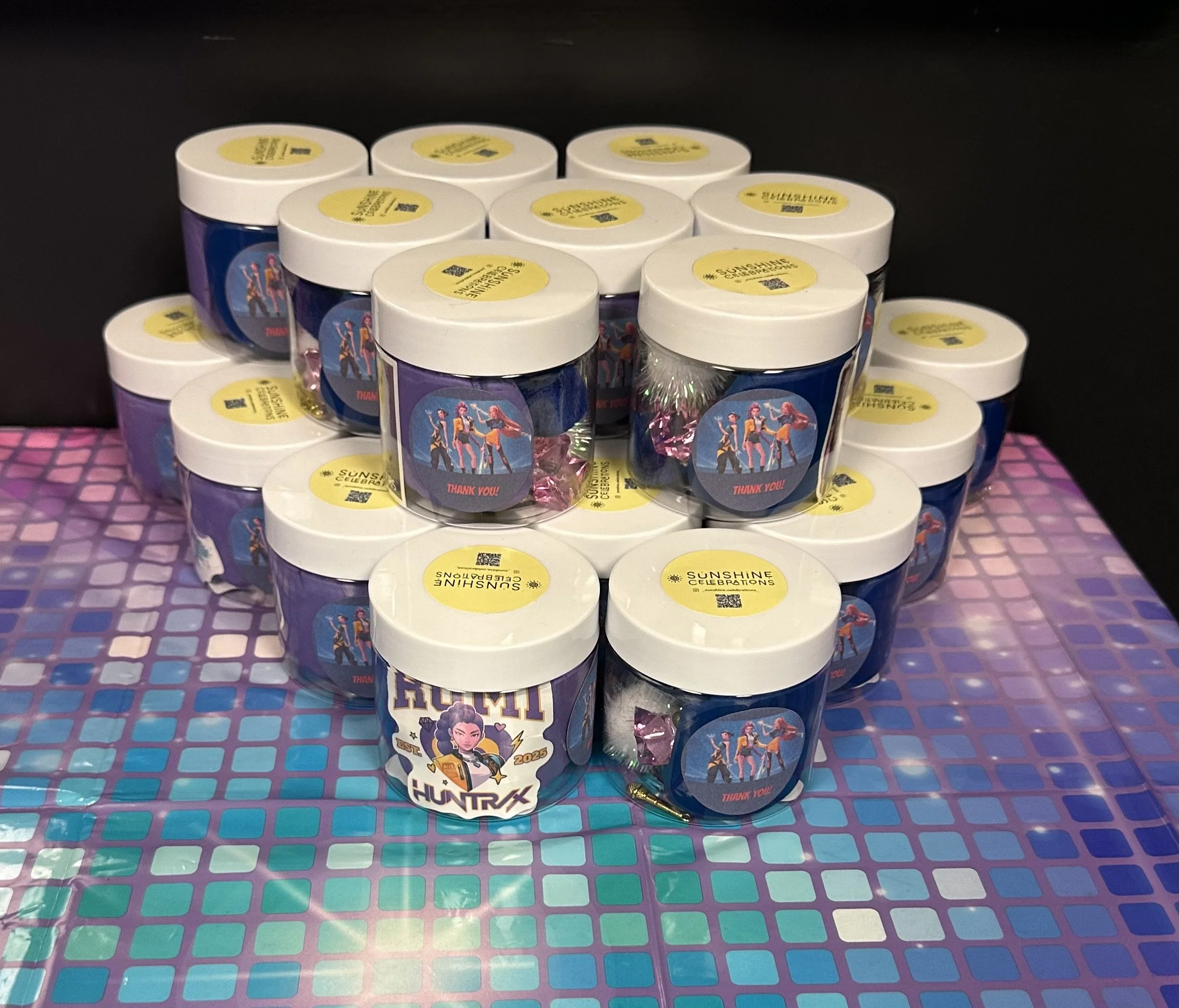 Custom play dough party favors