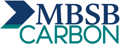 Logo of MBSB Carbon with blue and teal text.