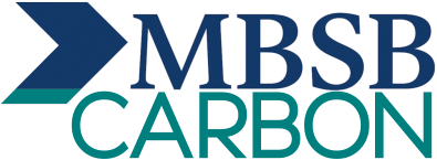 Logo of MBSB Carbon with blue and teal text.