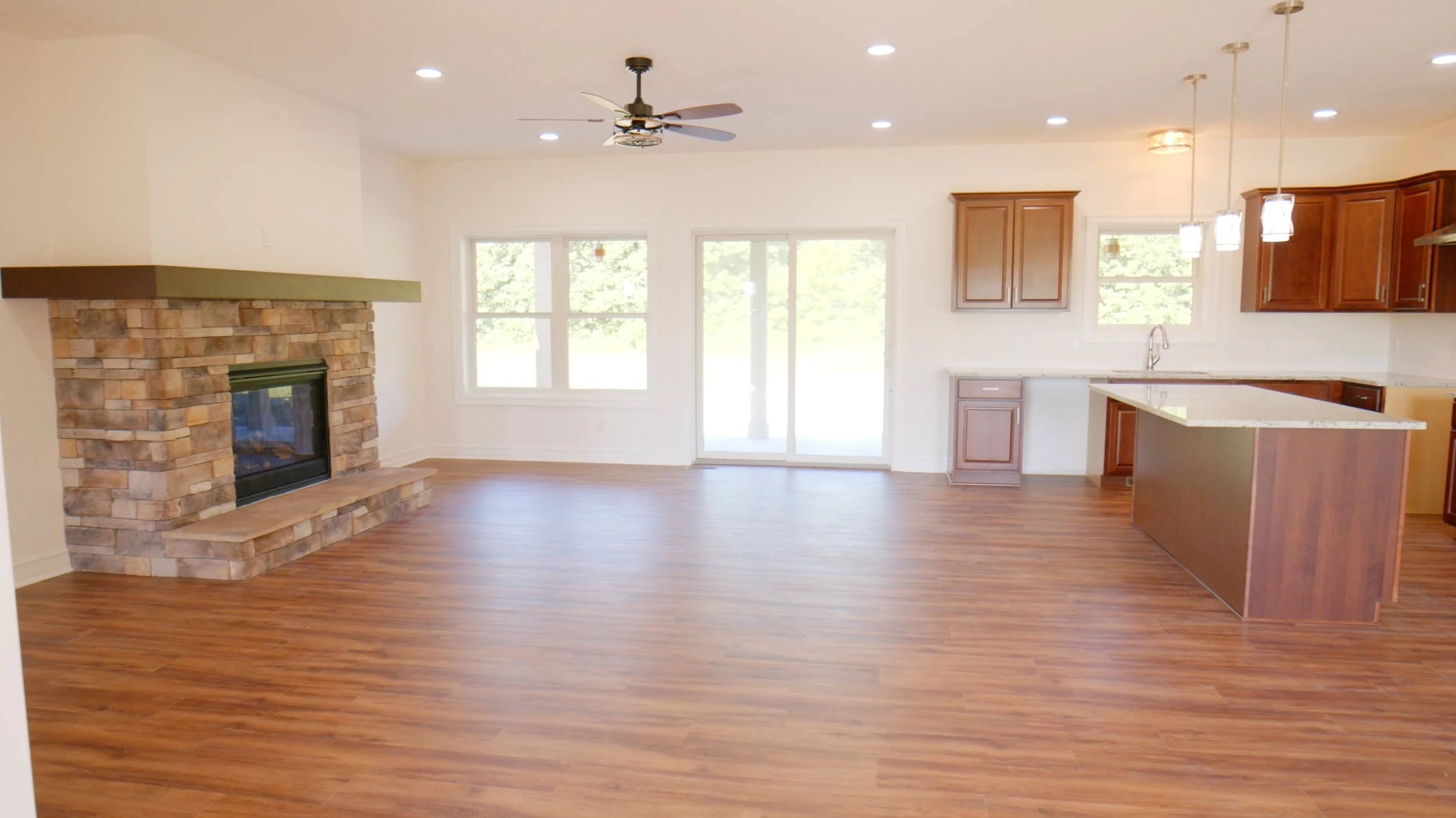 Living Room + Kitchen