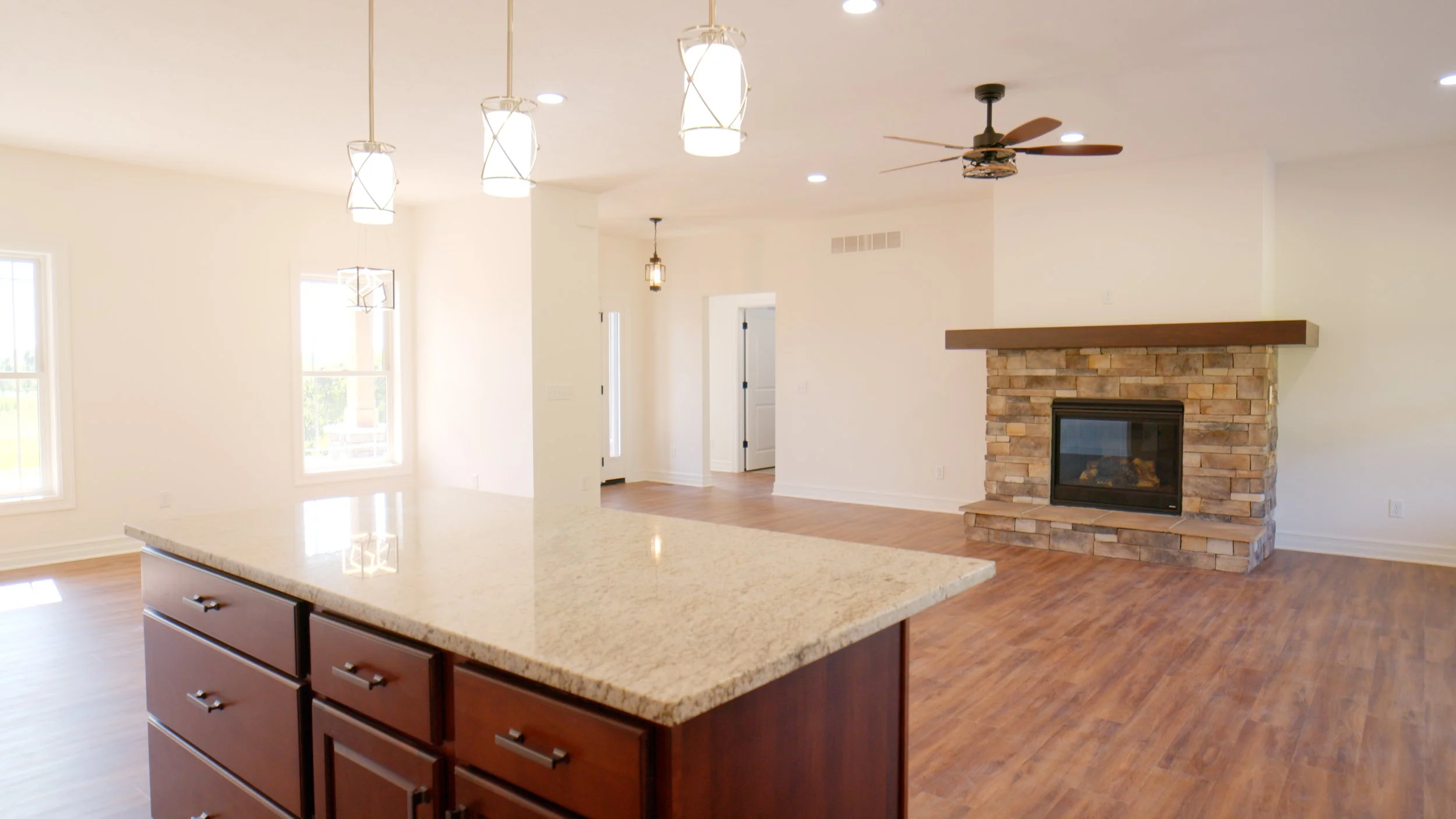 Kitchen + Living Room