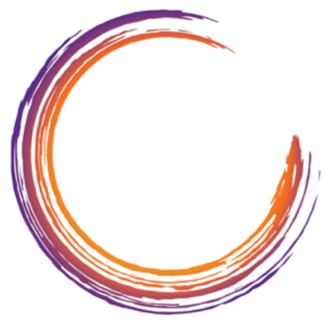 Purple and Orange Inner Energy Coaching  Logo