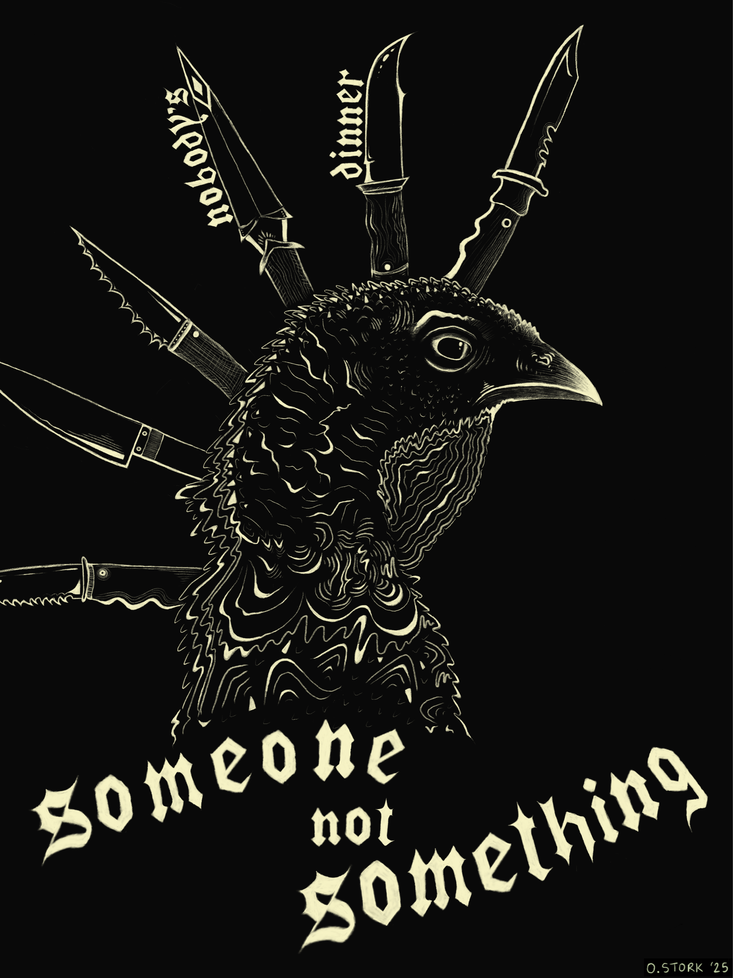 Nobody’s Dinner print