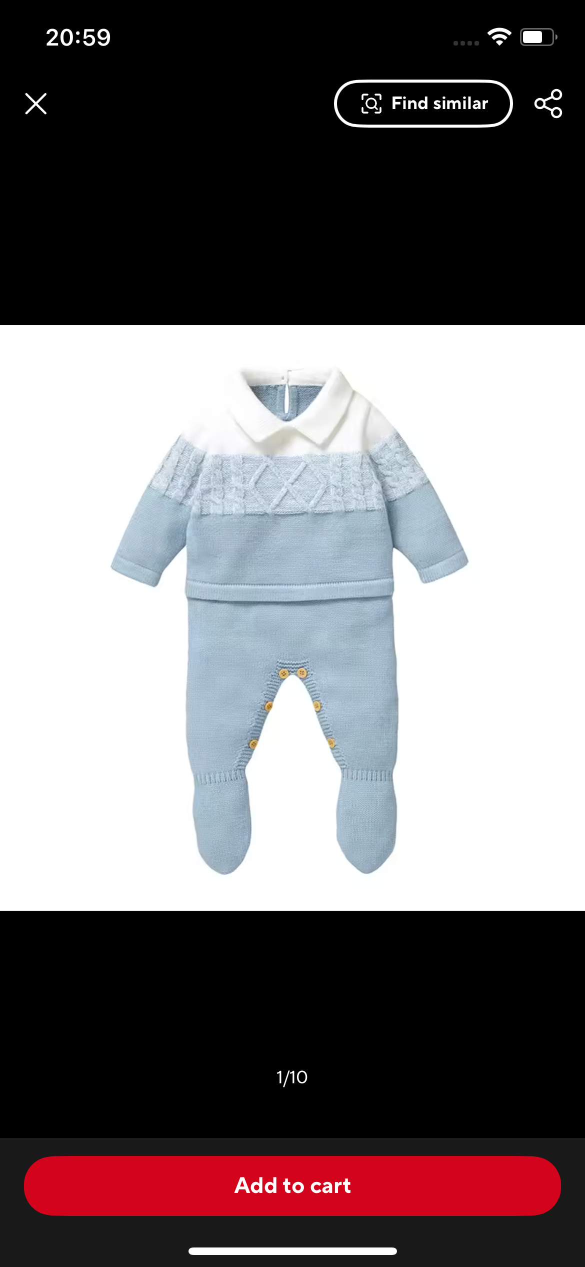 Ombre Knitted Cozy Outfit for Boys
