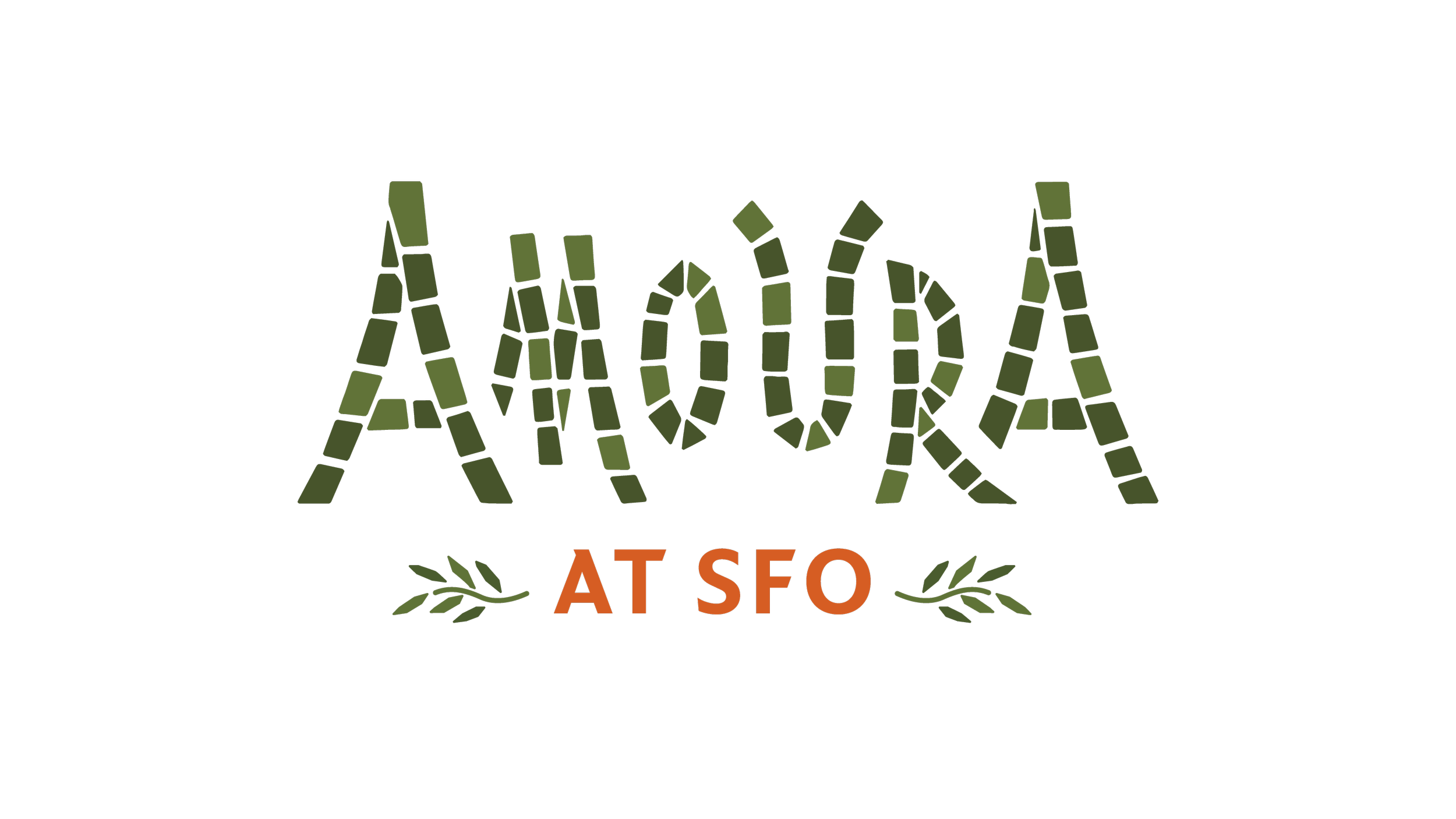 Logo with the words 'MAYBE AT SEO' in a mosaic-style font, surrounded by decorative leaves.