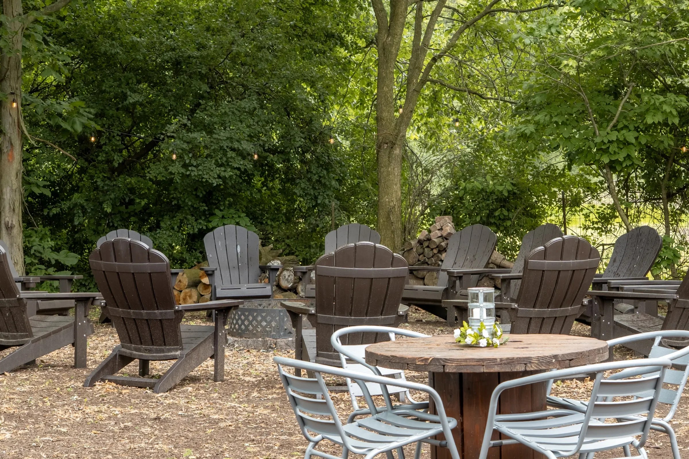 Cozy Fire Pit &amp; Outdoor Lounge Area