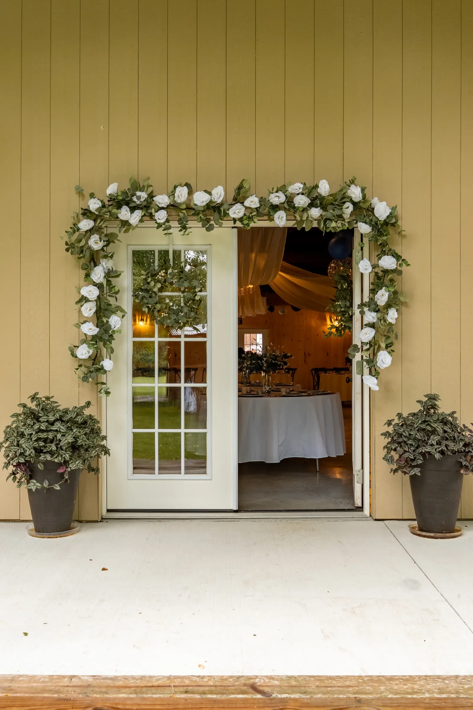 Elegant Entrance to Indoor Reception Hall