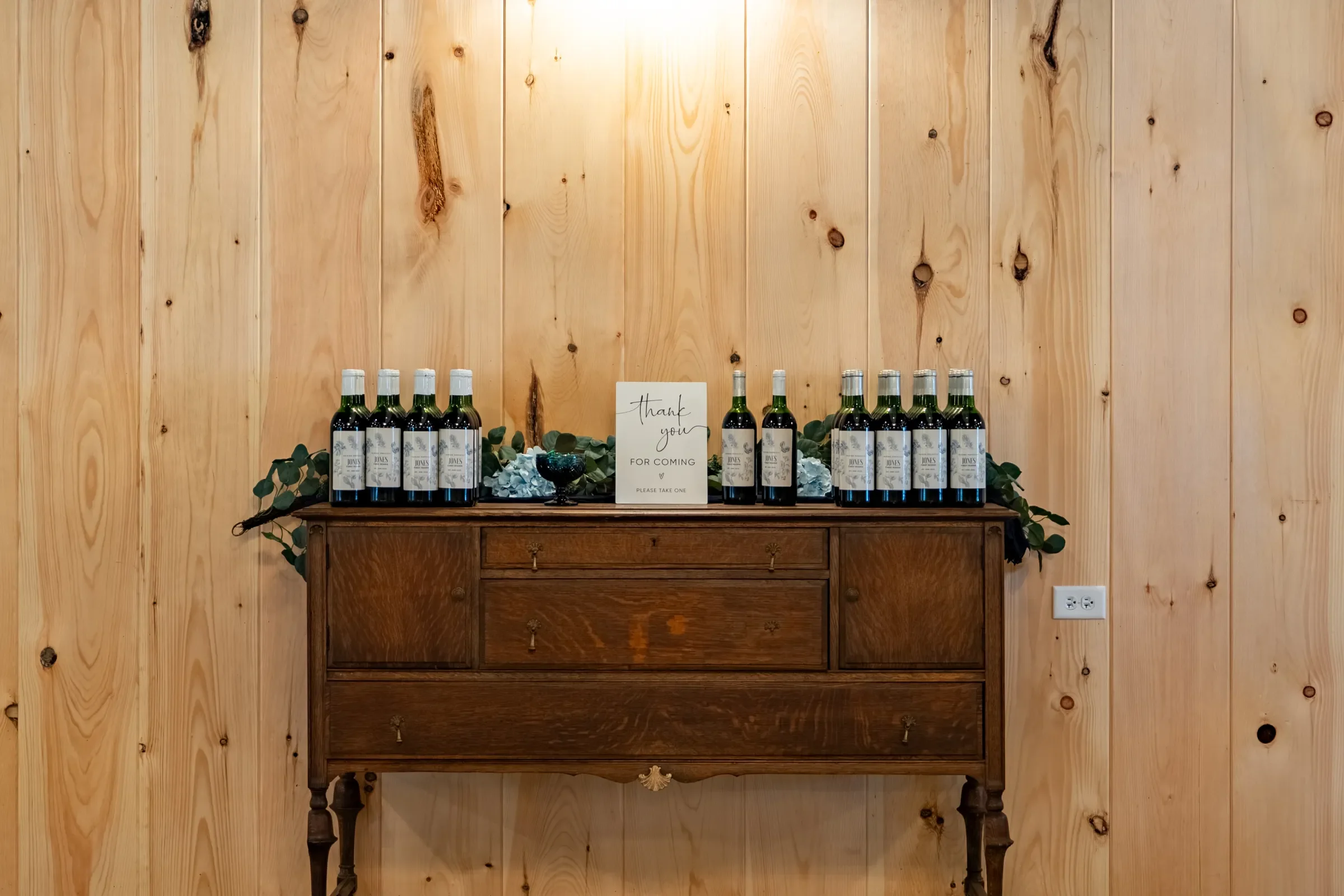 Vintage Sideboard &amp; Wedding Favor Display