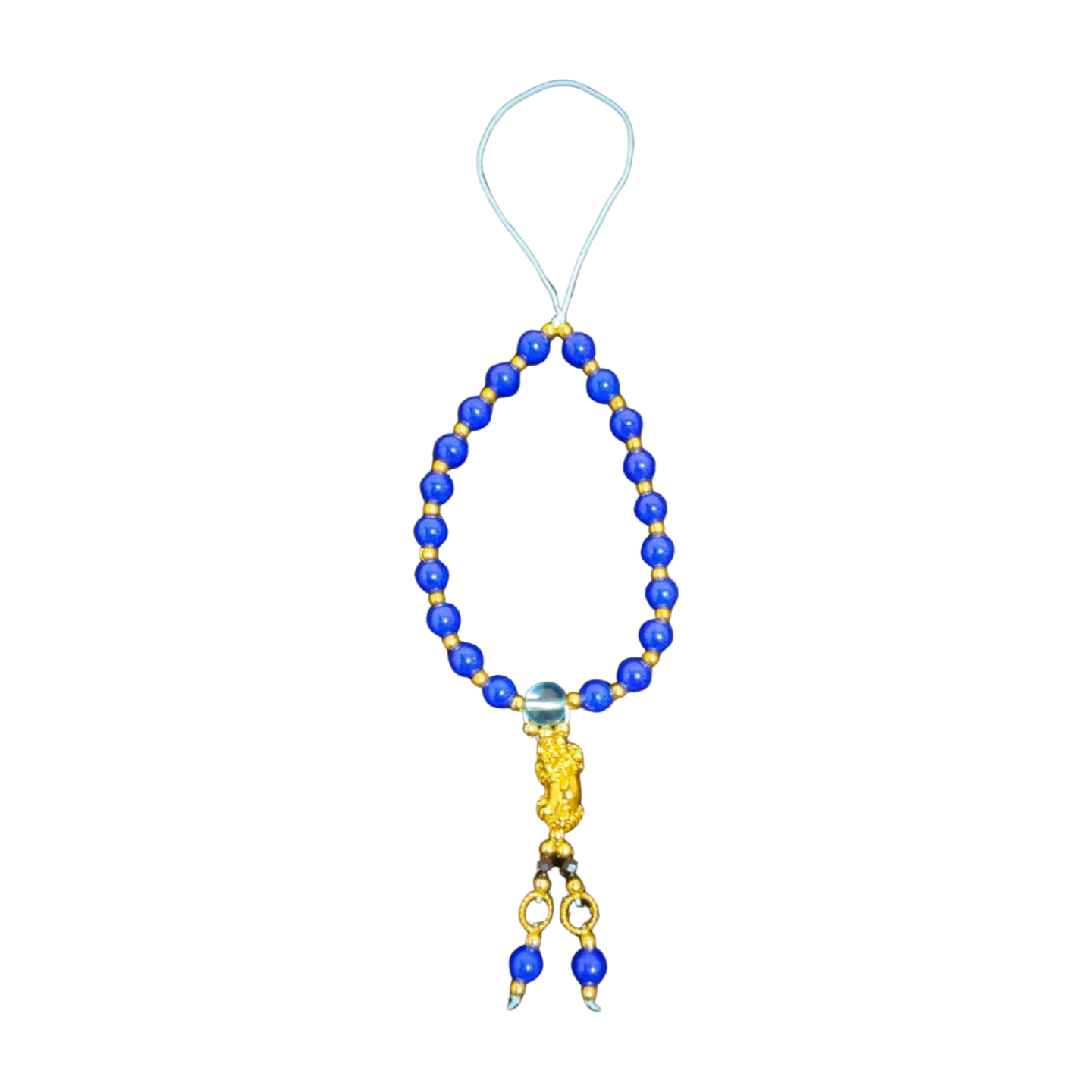 Blue Tear Dragon Pixiu Tassel