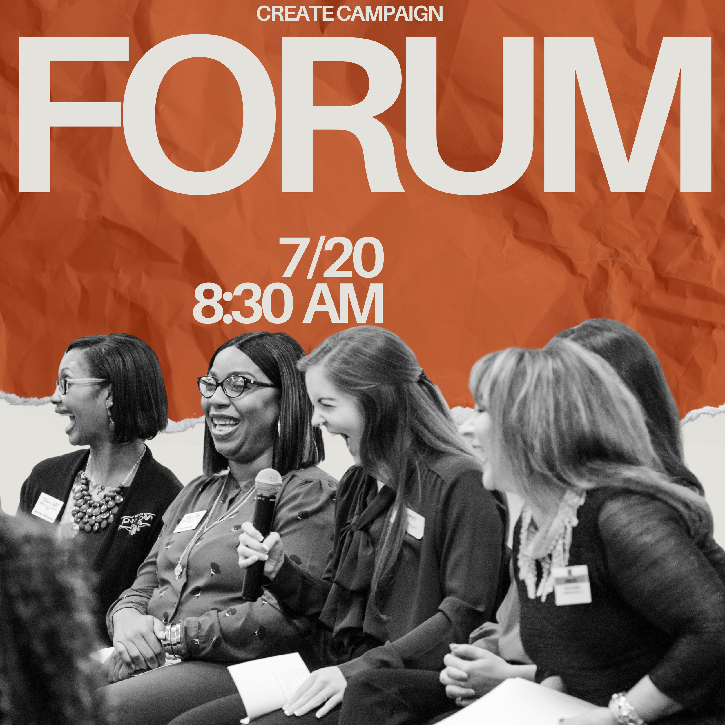 Bold graphics brought Create Campaign into the new age as event season approached, growing audiences.