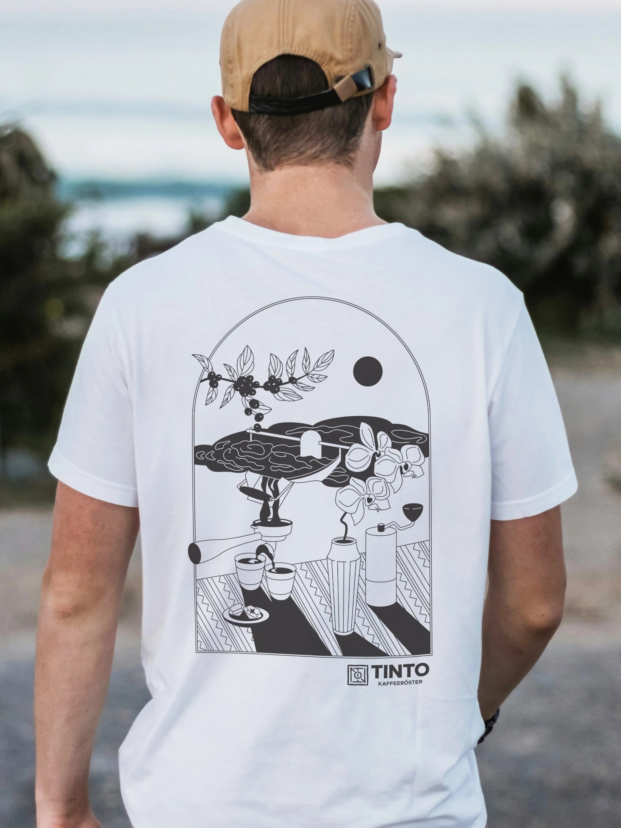 Coffee roasting illustration for T-shirt | Tinto Kaffeerösterei