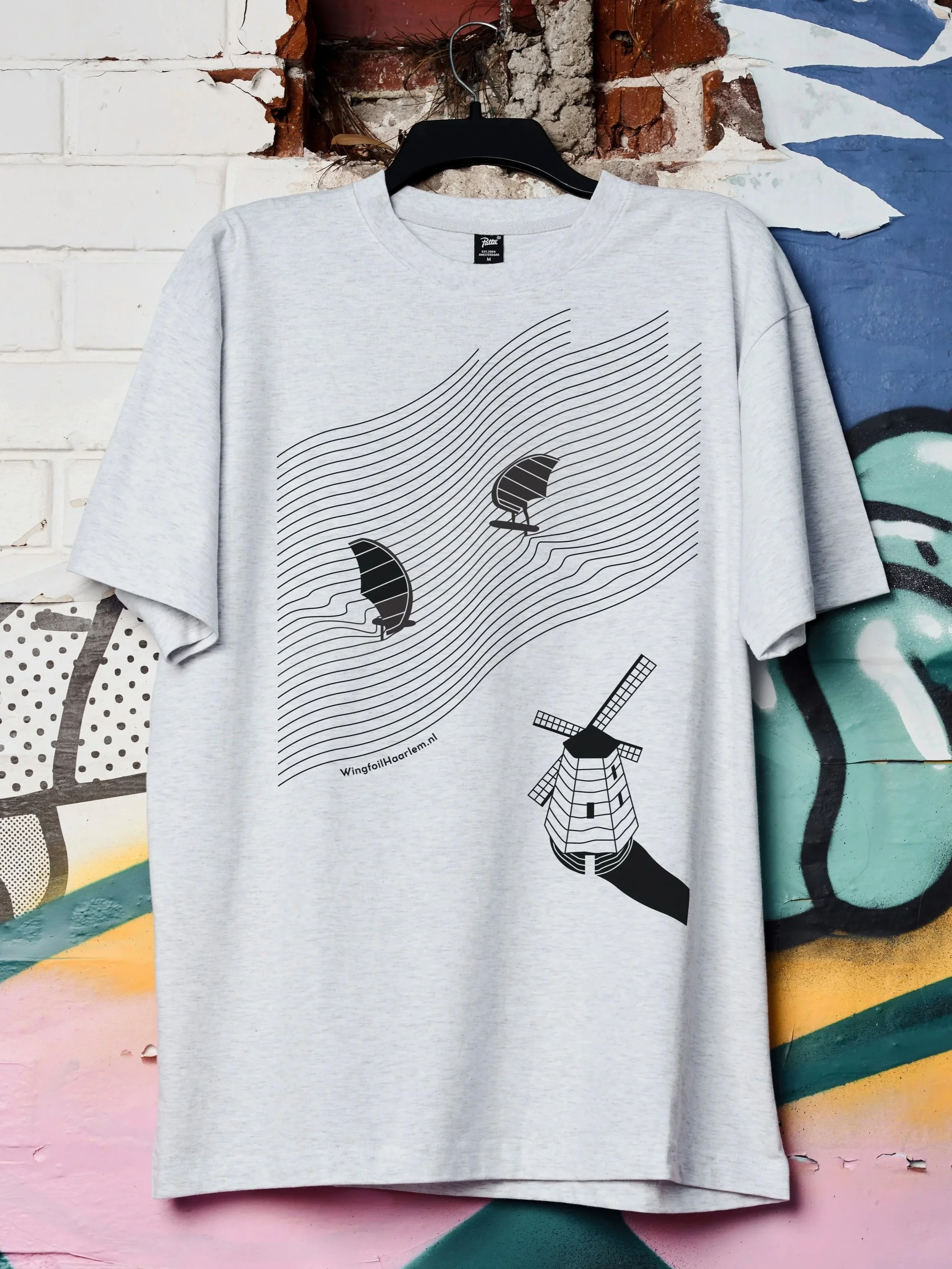 Illustration for T-shirt | Wingfoil Haarlem