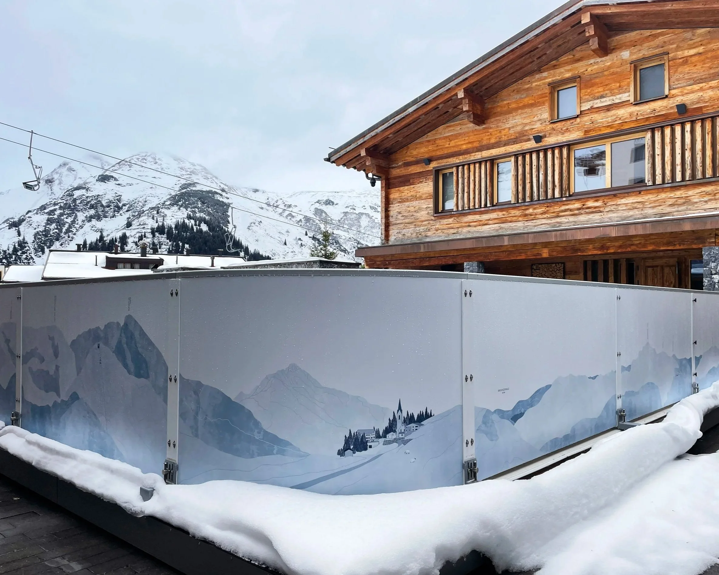 Ice-ring large scale illustration | The Arula Chalets