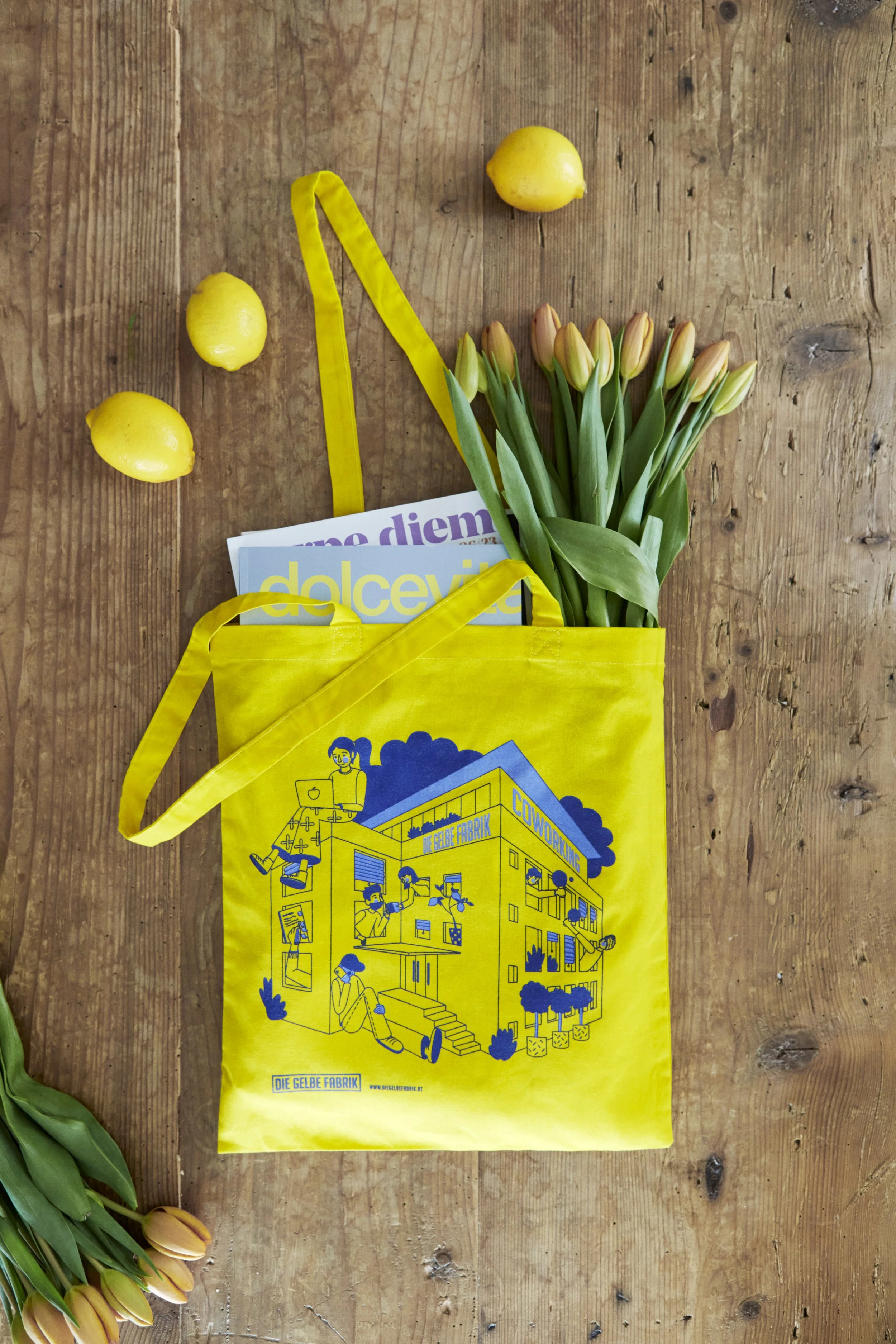 Tote bag illustration | Die Gelbe Fabrik