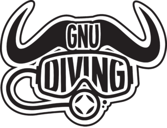 Logo de GNU Dving avec des cornes de vache