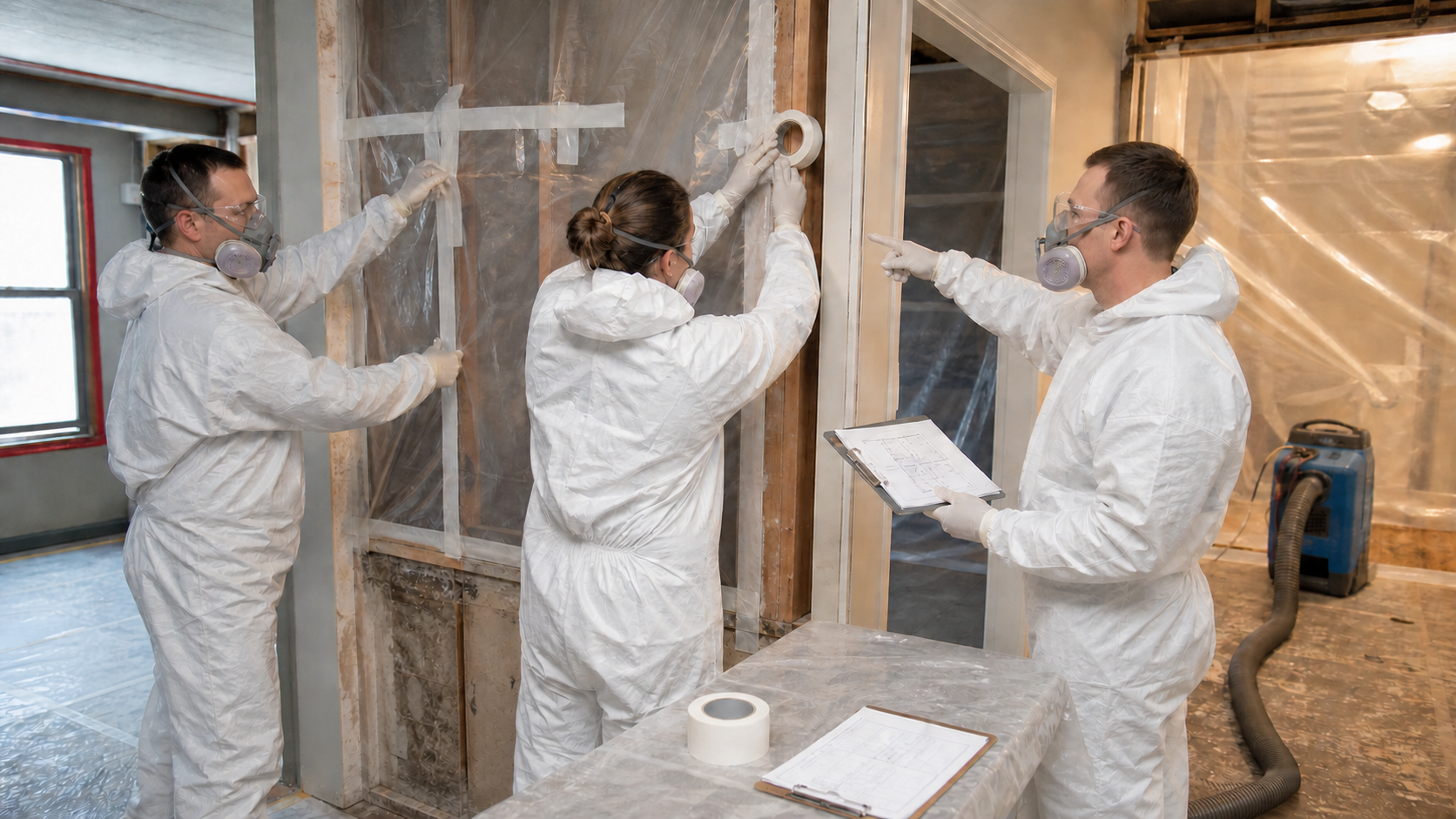 How Abatement Crews Keep Contaminants from Spreading
