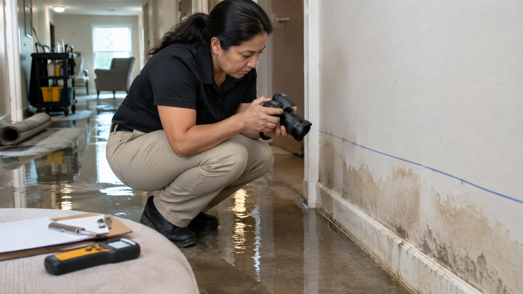 How Property Managers Can Document Water Damage for Insurance Claims