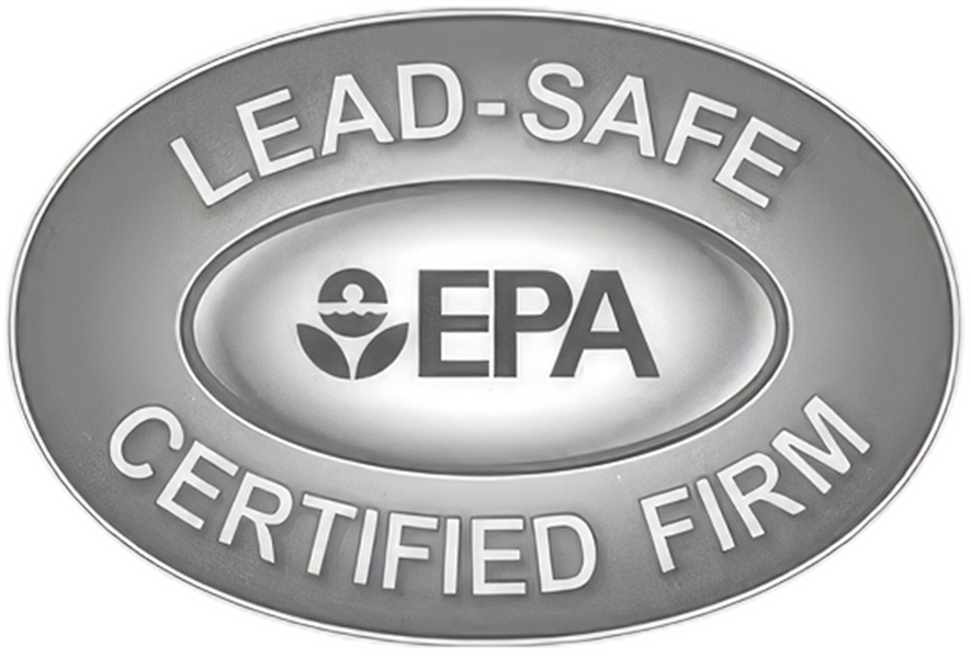EPA Lead-Safe Certified Firm badge logo.