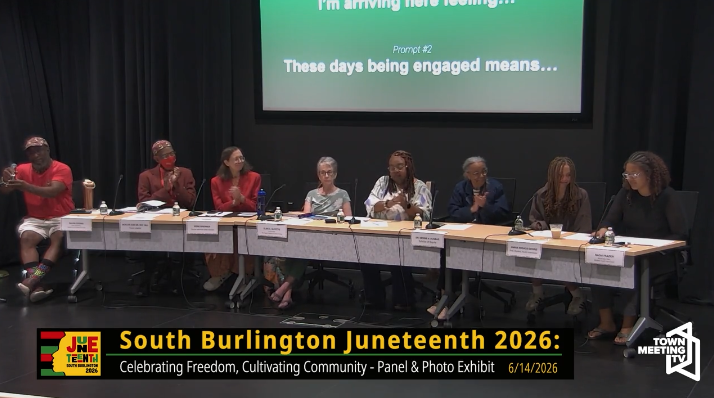 Vibrant Lives Panelists at South Burlington's 2026 Juneteenth event: Celebrating Freedom, Cultivating Community.