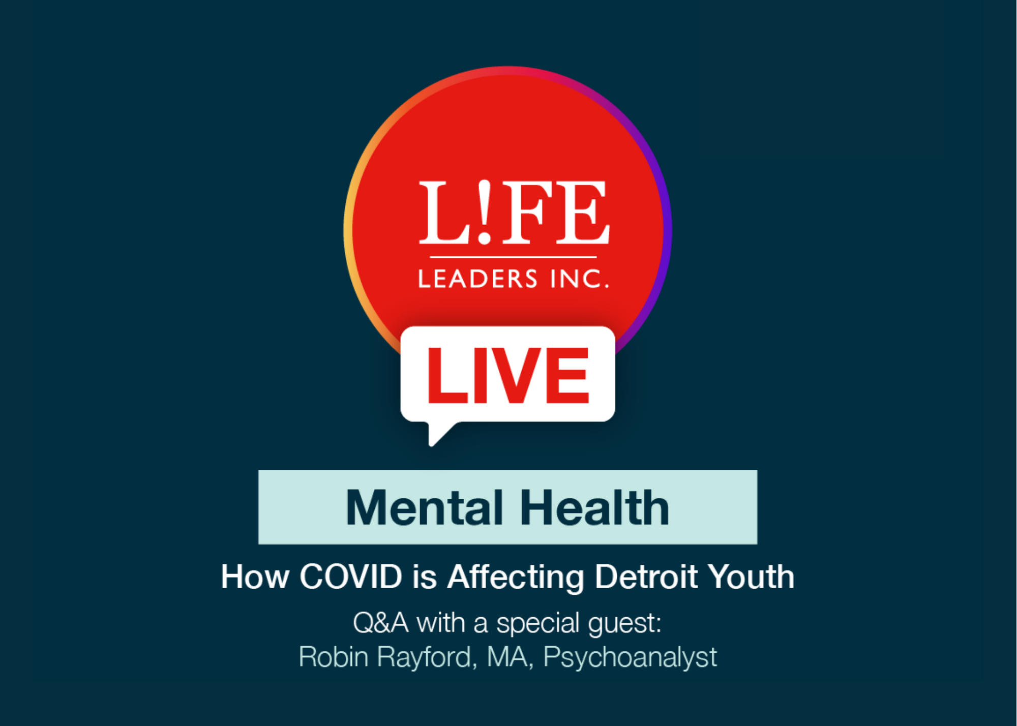 In episode three of our student-led Q&A IG LIVE series, Real Covid Conversations, students discussed the toll the coronavirus pandemic has had on mental health, and  how people can remain positive with special guest and Psychoanalyst, Robin Rayford, 