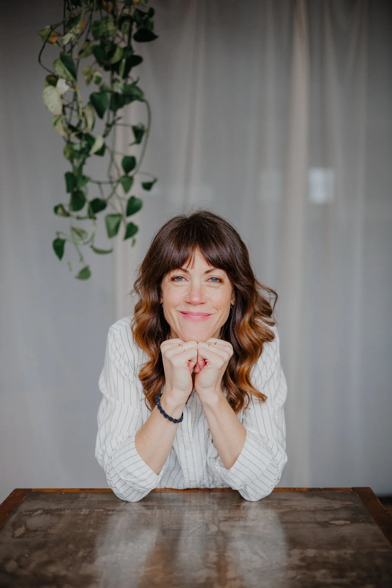 Girl or woman portrait smiling naturally at camera