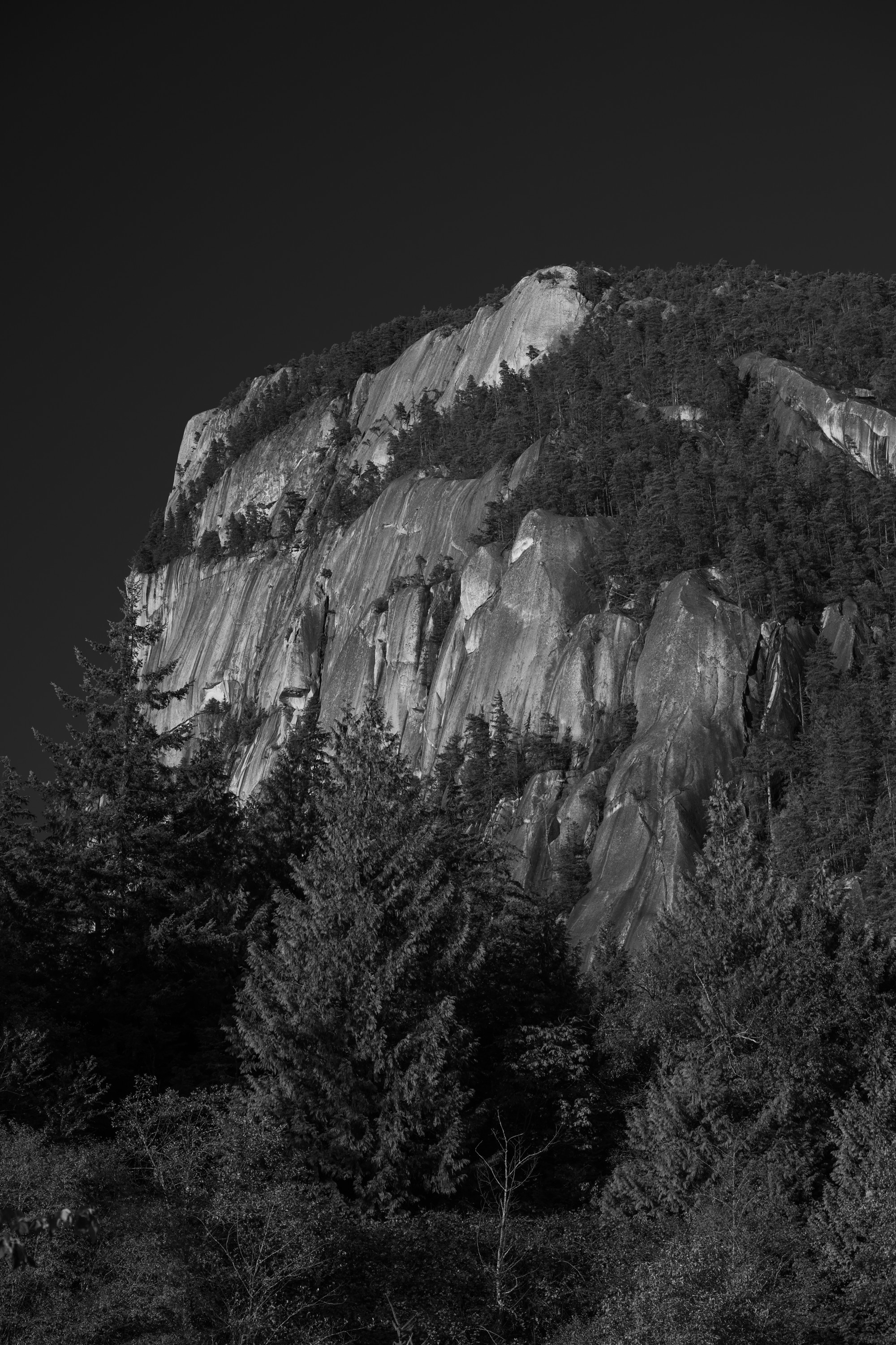 Cliff Along Sea to Sky Gondola, Squamish, BC, Canada