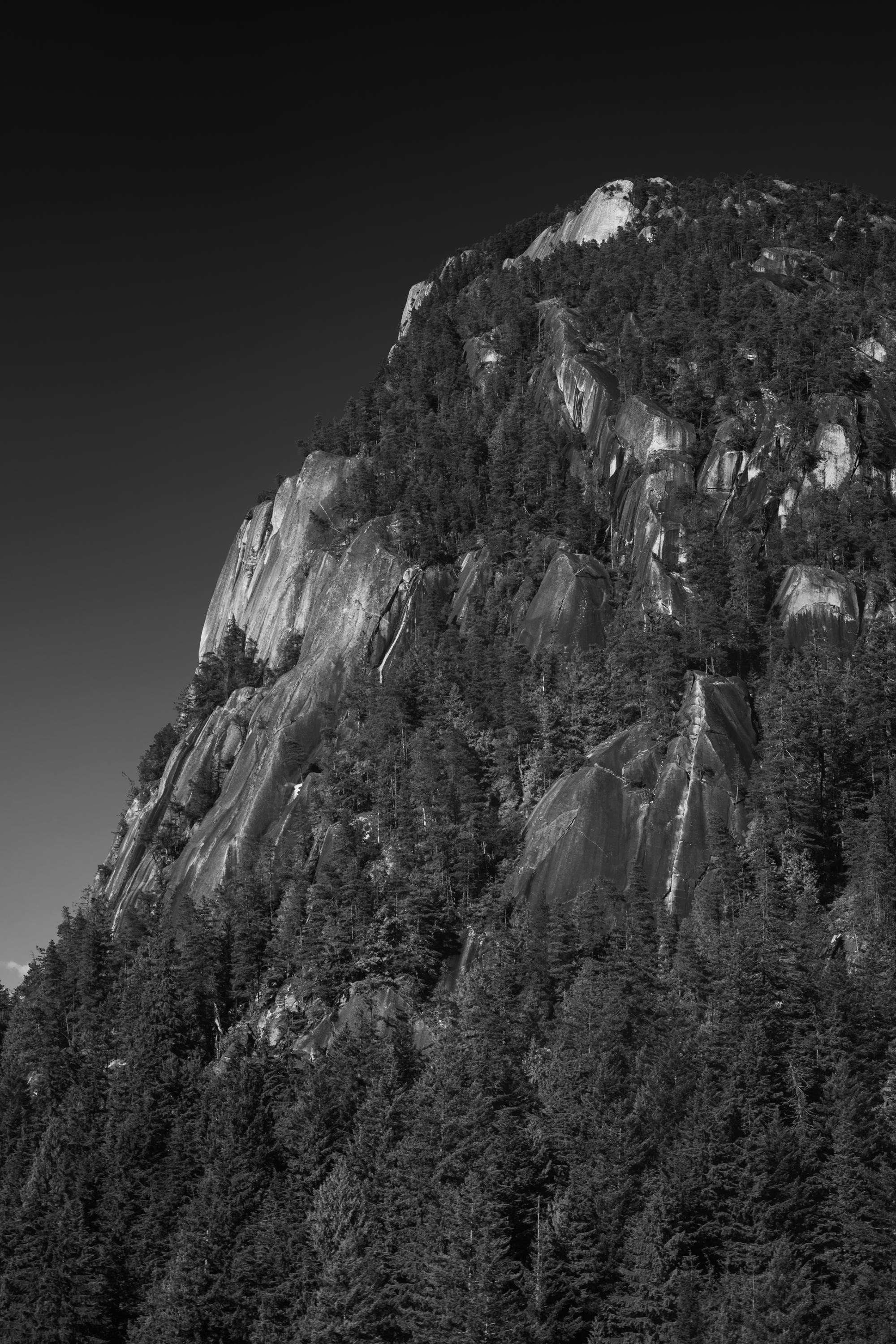 Cliff Along Sea to Sky Gondola, Squamish, BC, Canada
