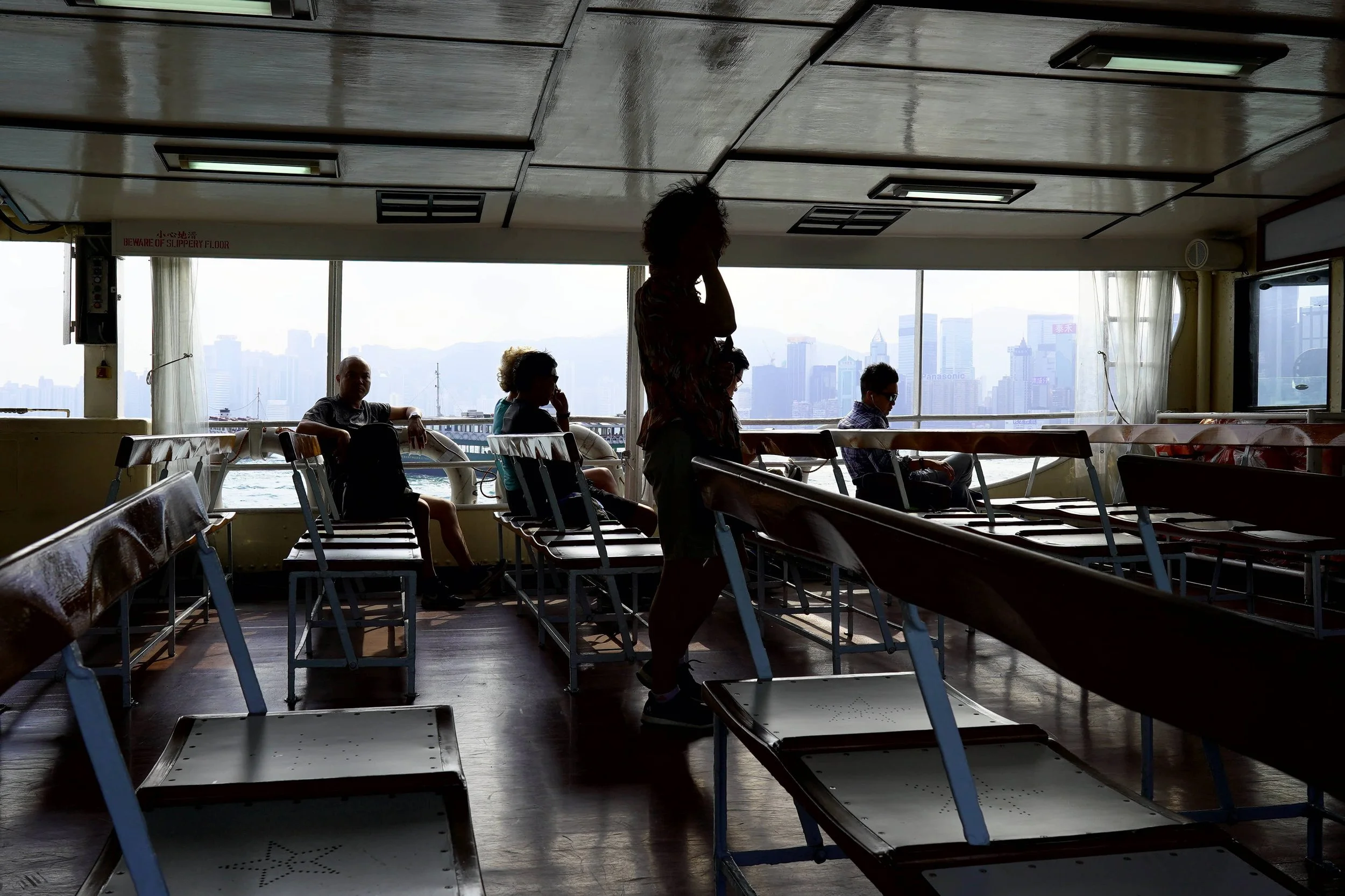 View on Star Ferry, Hong Kong, 2019