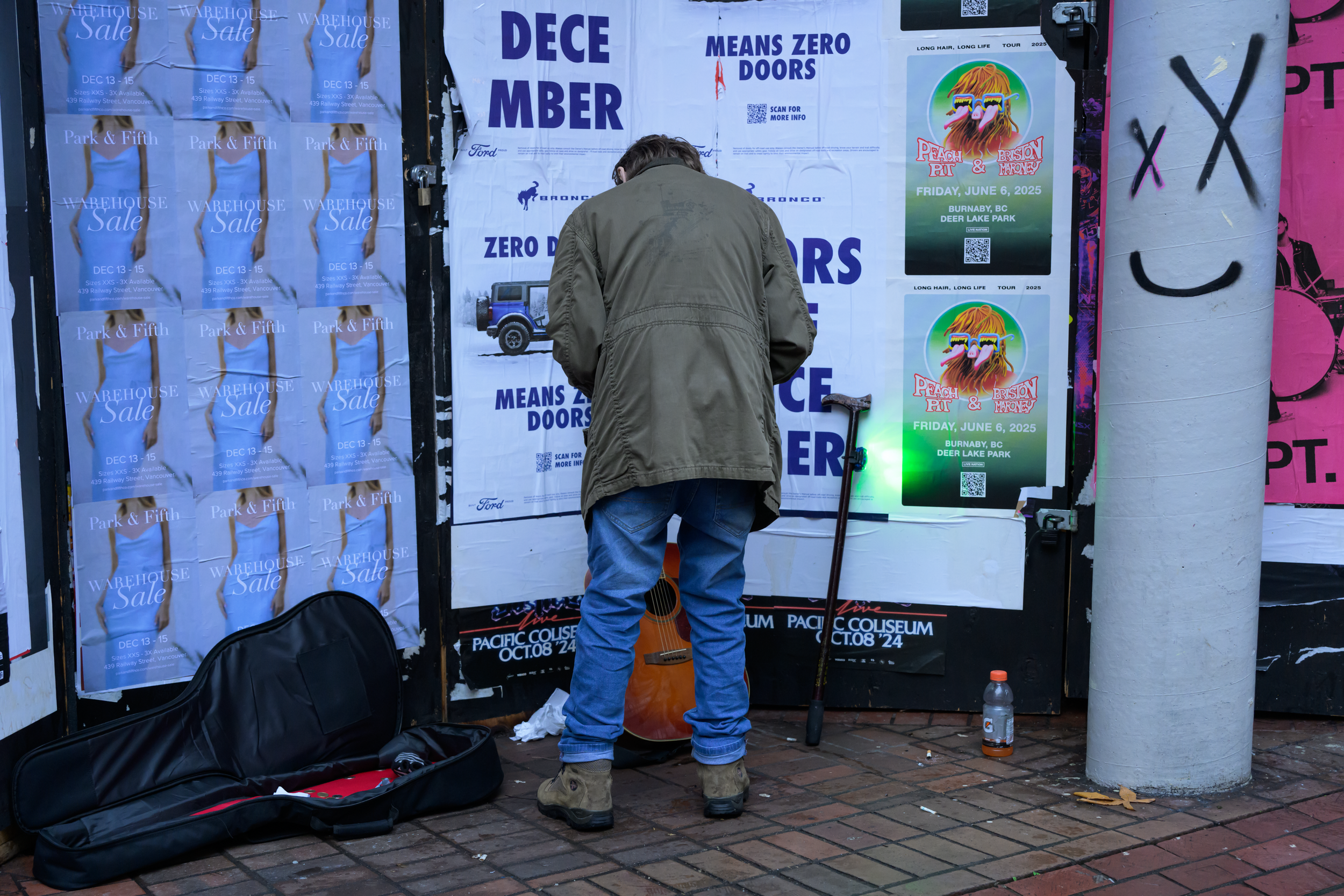 Busker in Gastown, Vancouver, 2024