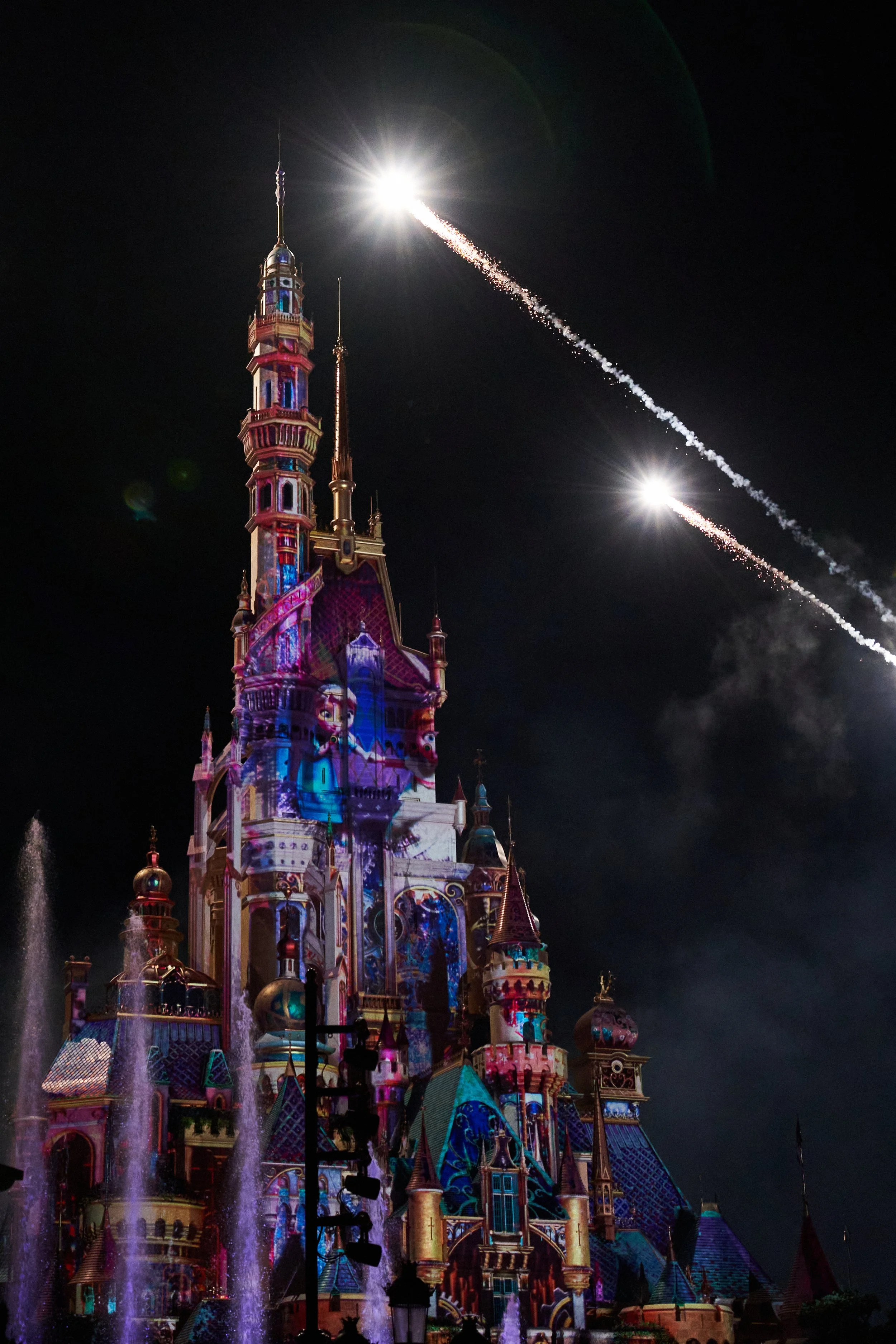 Disneyland Fireworks, Hong Kong, 2022