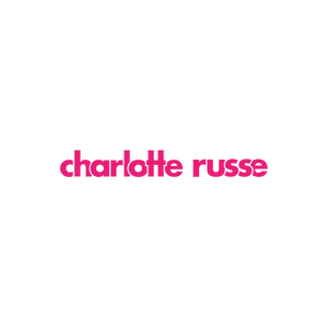 Pink Charlotte Russe logo against white background
