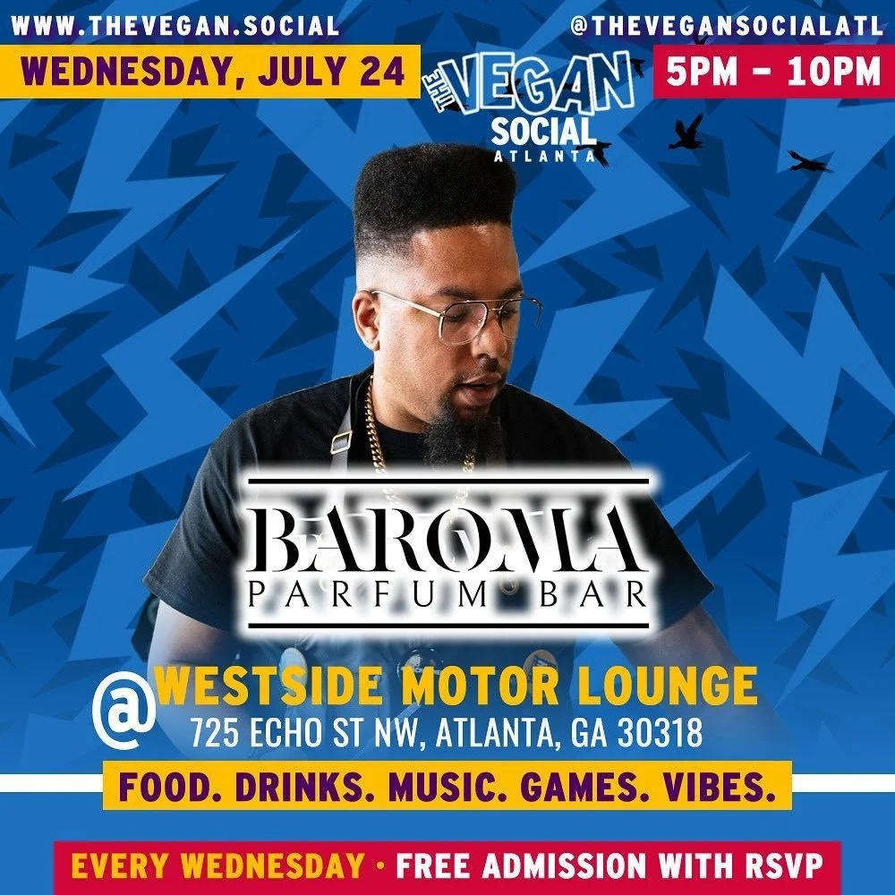 Join us for an amazing evening at The Vegan Social Atlanta! 🌱✨

📅 Date: Wednesday, July 24
🕔 Time: 5 PM - 10 PM
📍 Location: Westside Motor Lounge, 725 Echo St NW, Atlanta, GA 30318
@thevegansocialatl 
@westside_motor_lounge 
Enjoy food, drinks, m